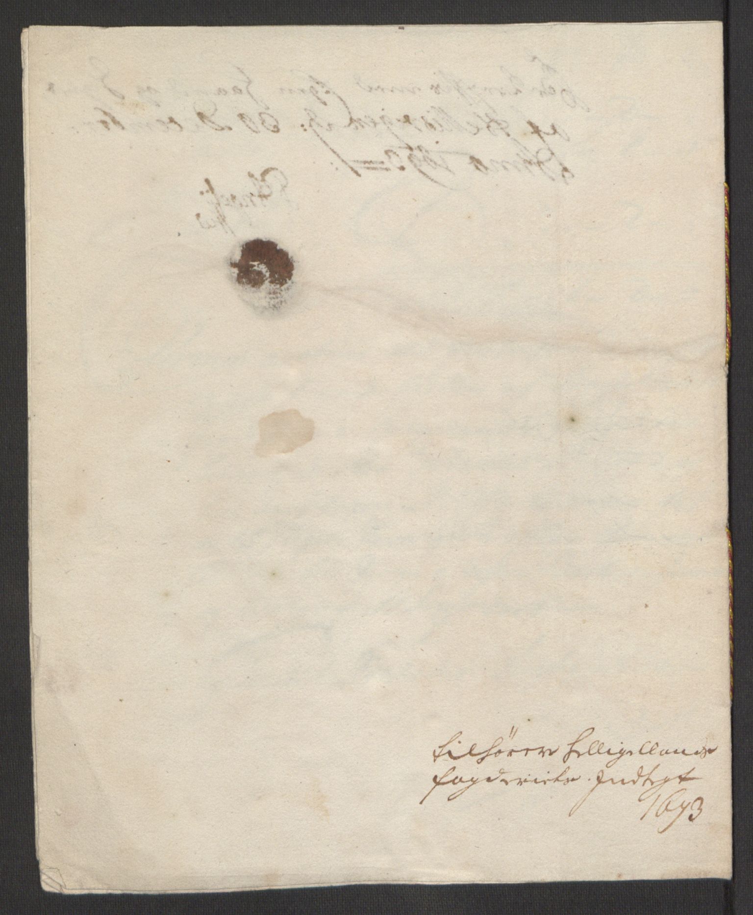 Rentekammeret inntil 1814, Reviderte regnskaper, Fogderegnskap, AV/RA-EA-4092/R65/L4505: Fogderegnskap Helgeland, 1693-1696, s. 132