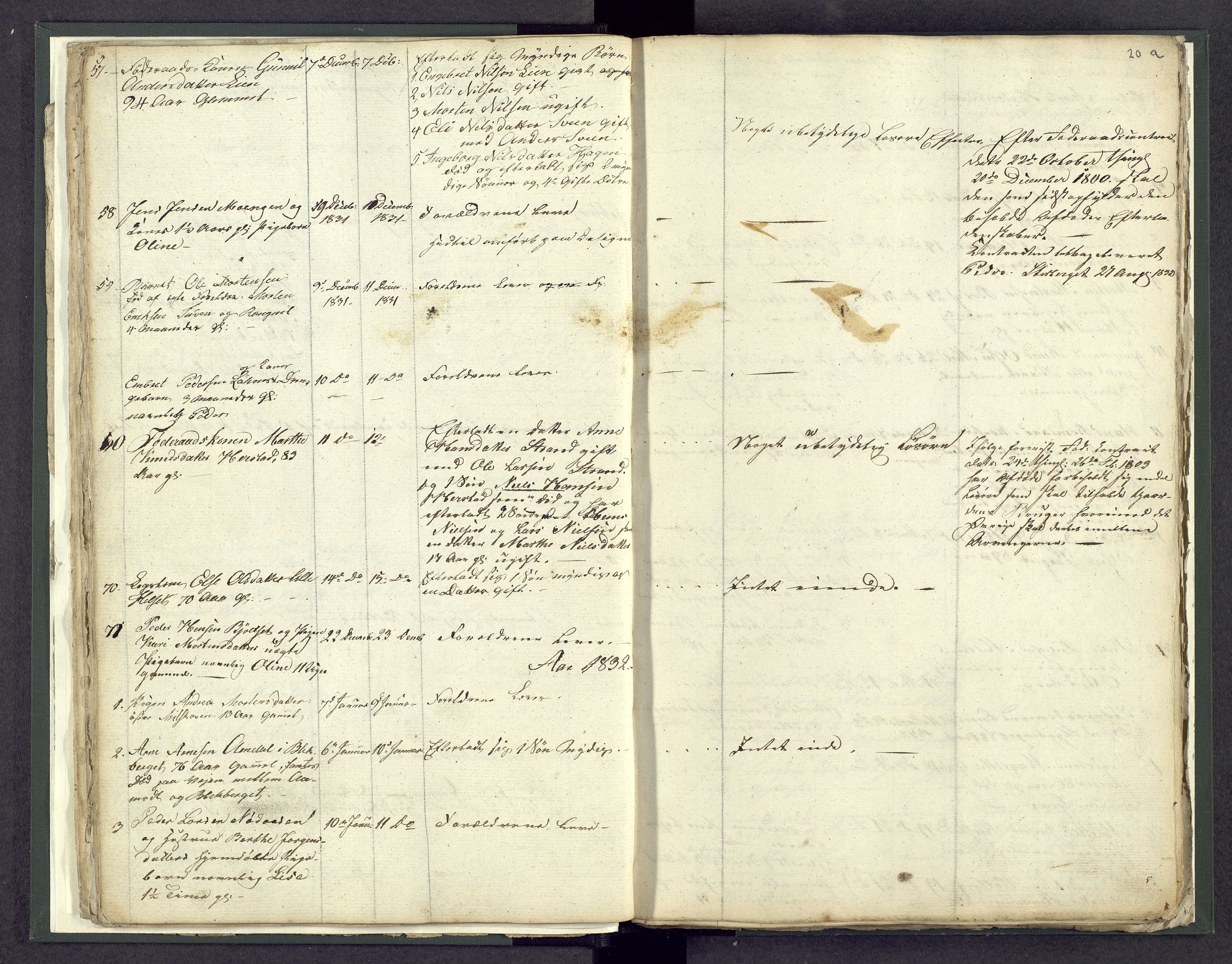 Østerdalen sorenskriveri, AV/SAH-TING-032/J/Jd/L0003: Dødsfallsjournal, 1829-1834, s. 20