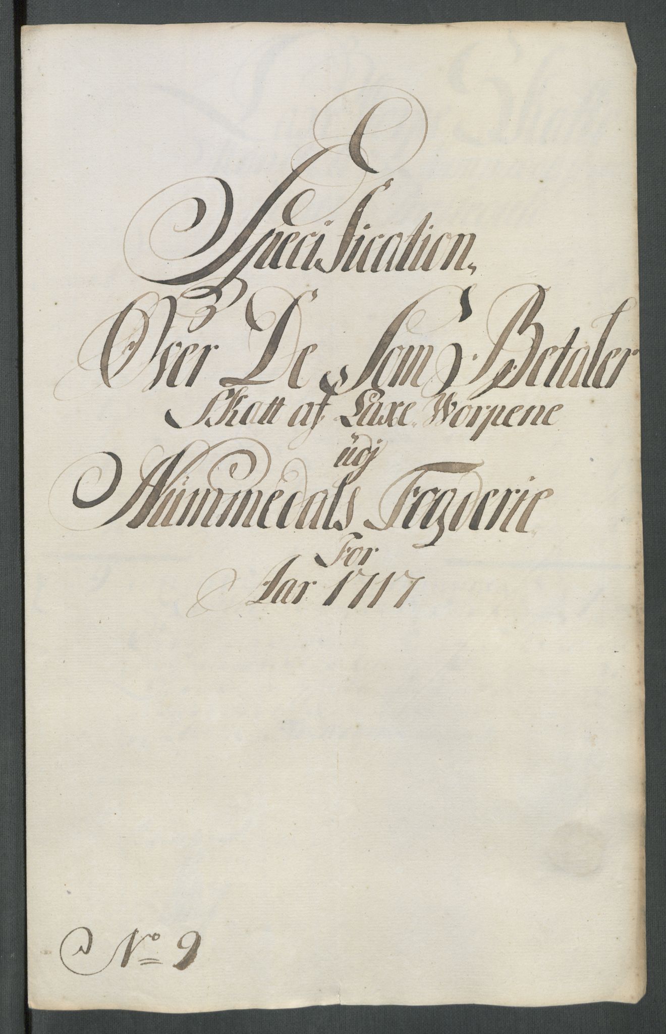 Rentekammeret inntil 1814, Reviderte regnskaper, Fogderegnskap, AV/RA-EA-4092/R64/L4438: Fogderegnskap Namdal, 1717, s. 121