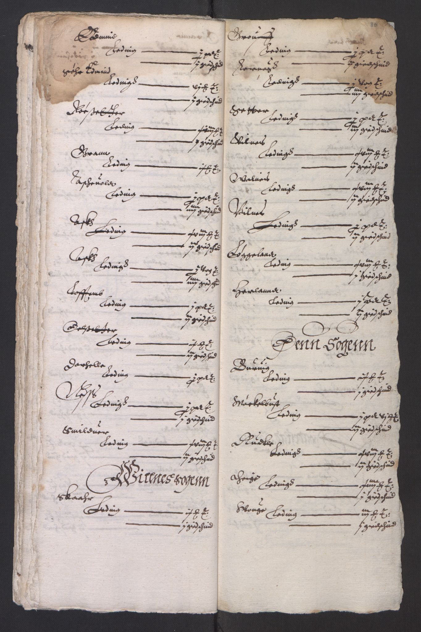 Stattholderembetet 1572-1771, AV/RA-EA-2870/Ek/L0003/0001: Jordebøker til utlikning av garnisonsskatt 1624-1626: / Jordebøker for Bergenhus len, 1624-1625, s. 266