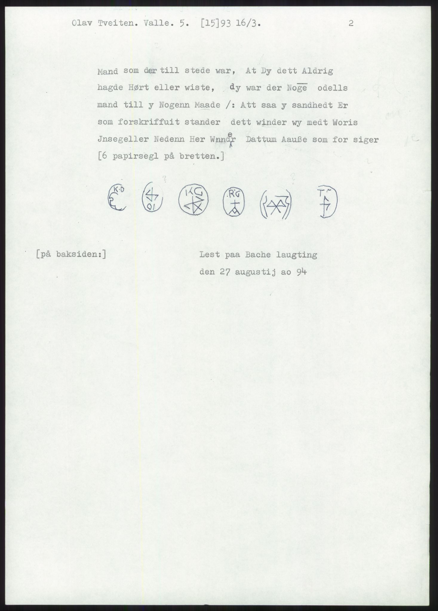 Samlinger til kildeutgivelse, Diplomavskriftsamlingen, RA/EA-4053/H/Ha, s. 11