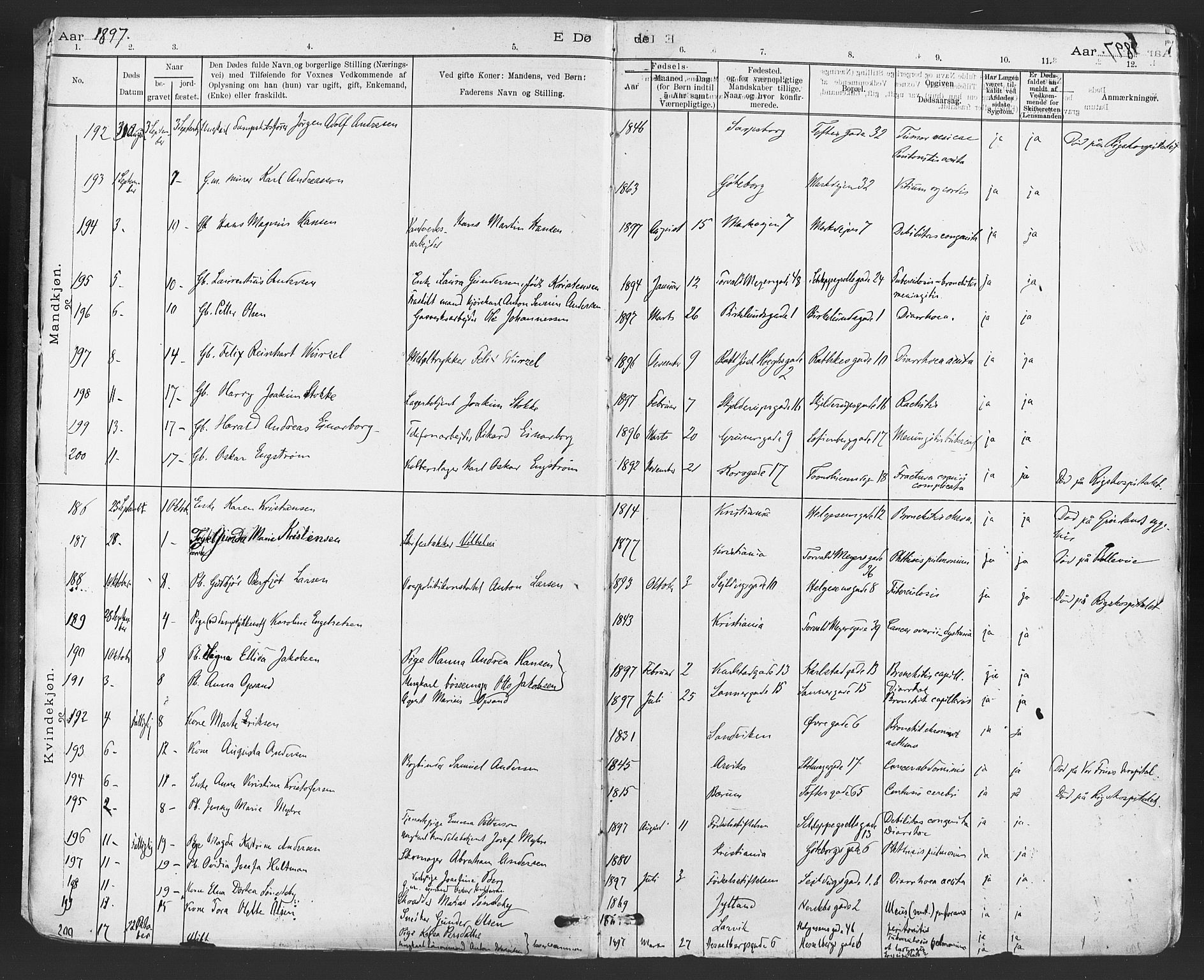 Paulus prestekontor Kirkebøker, AV/SAO-A-10871/F/Fa/L0012: Ministerialbok nr. 12, 1897-1908, s. 7