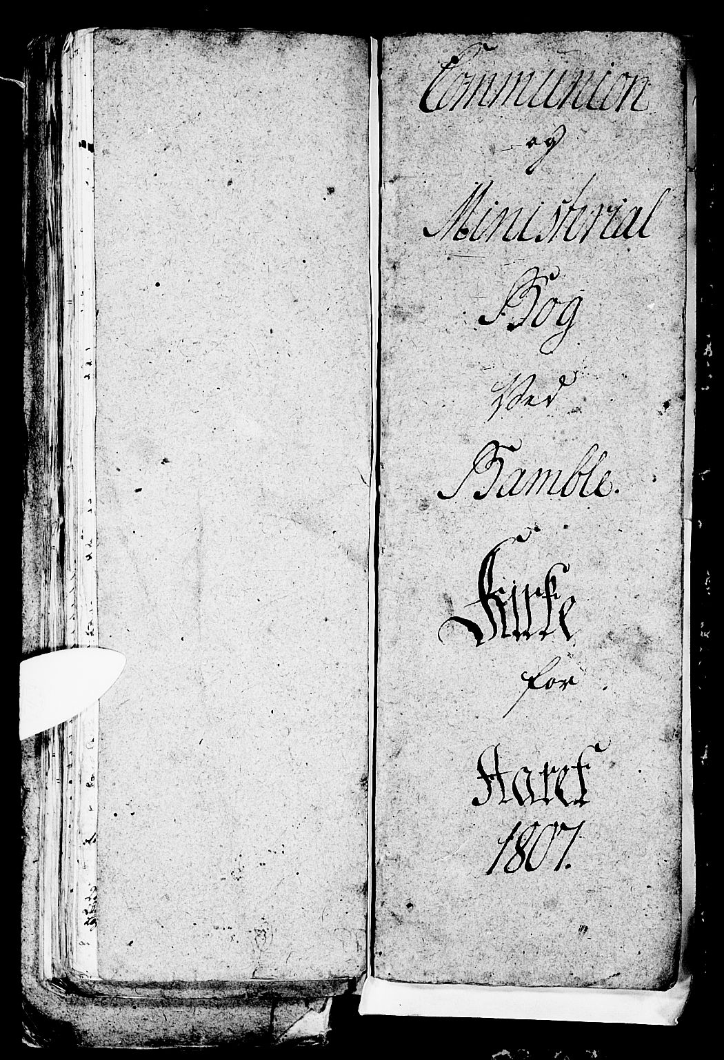 Bamble kirkebøker, SAKO/A-253/G/Ga/L0003: Klokkerbok nr. I 3, 1802-1807