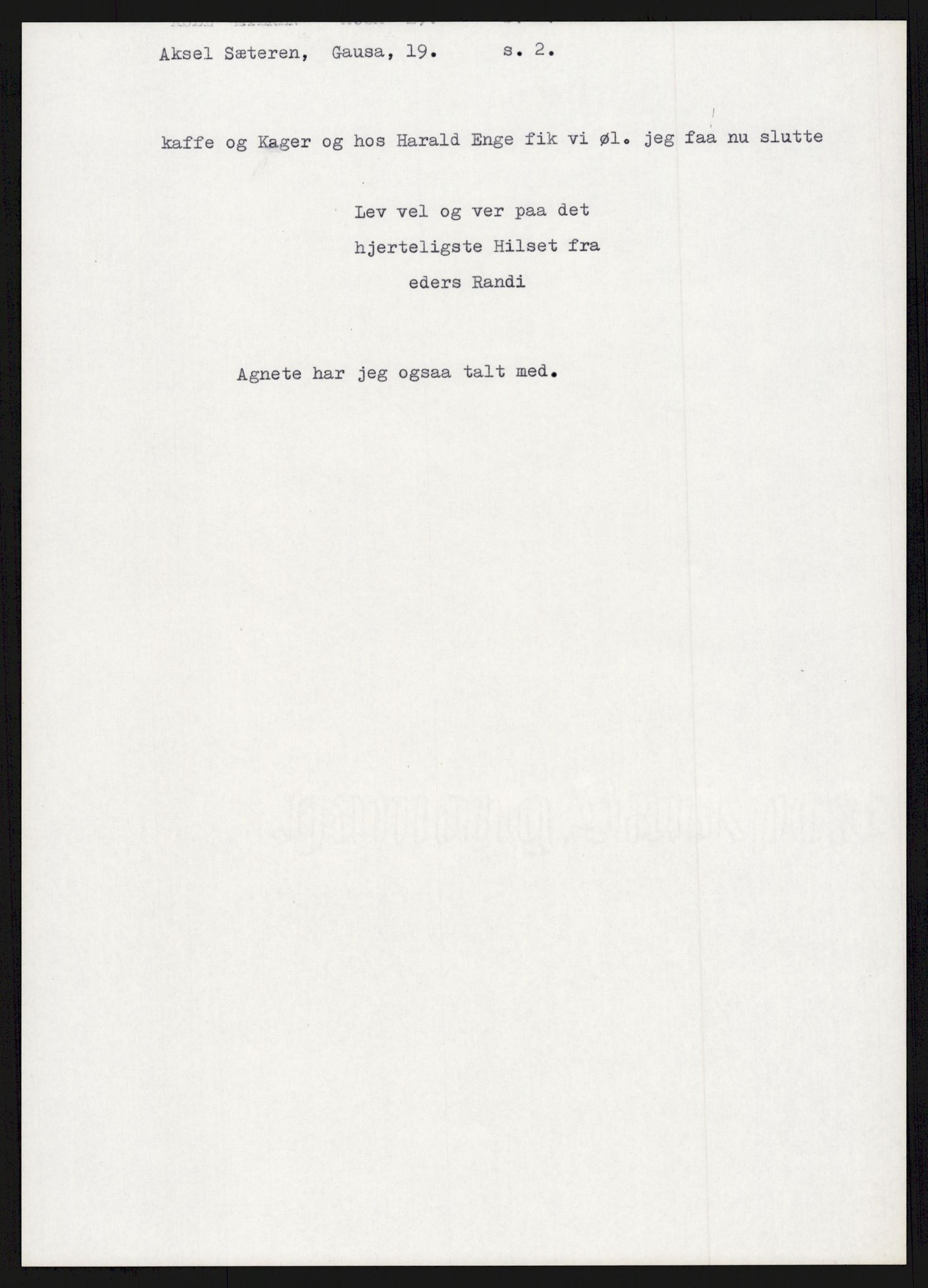 Samlinger til kildeutgivelse, Amerikabrevene, AV/RA-EA-4057/F/L0015: Innlån fra Oppland: Sæteren - Vigerust, 1838-1914, s. 143