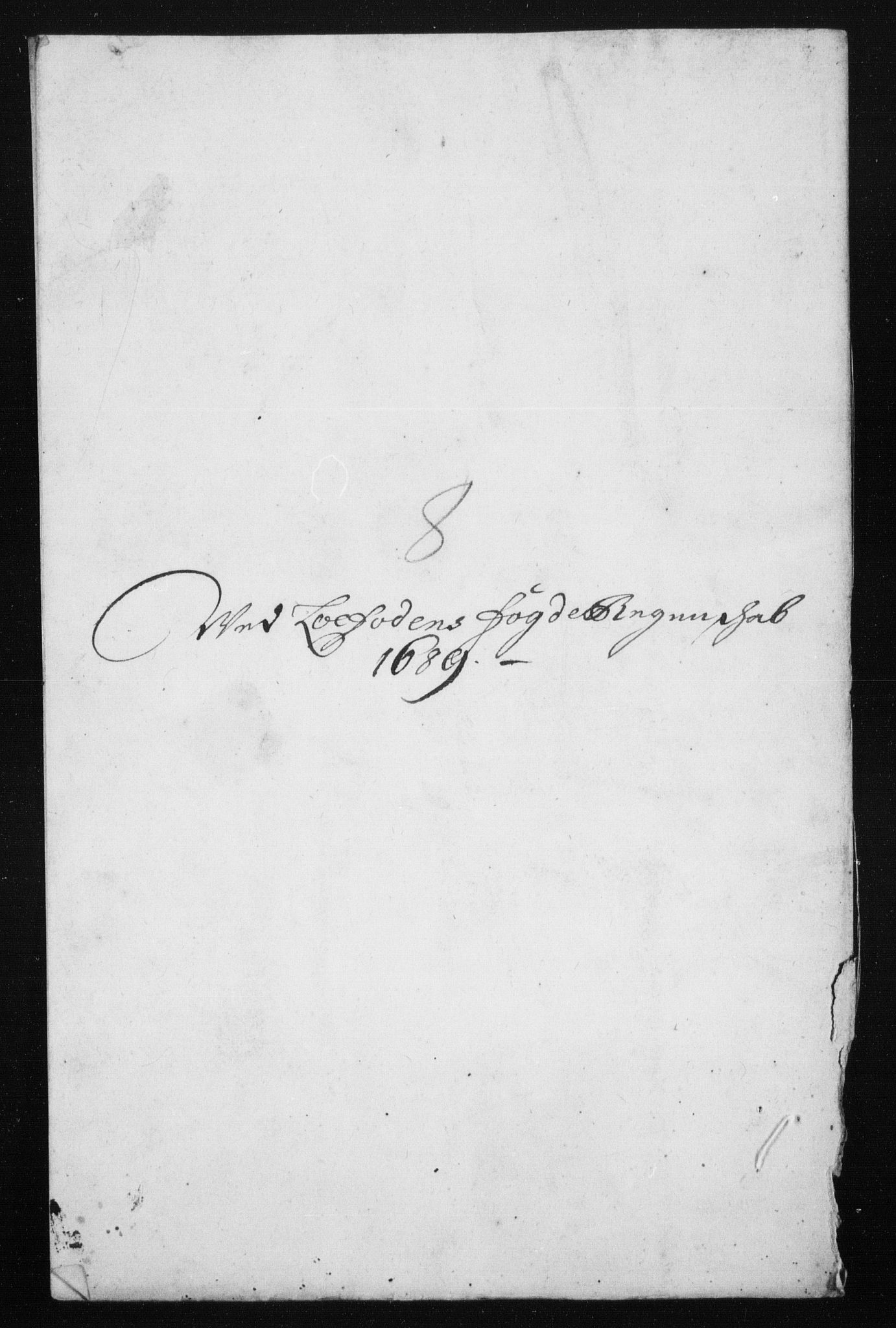 Rentekammeret inntil 1814, Reviderte regnskaper, Stiftamtstueregnskaper, Trondheim stiftamt og Nordland amt, AV/RA-EA-6044/R/Rh/L0013: Nordland amt, 1689