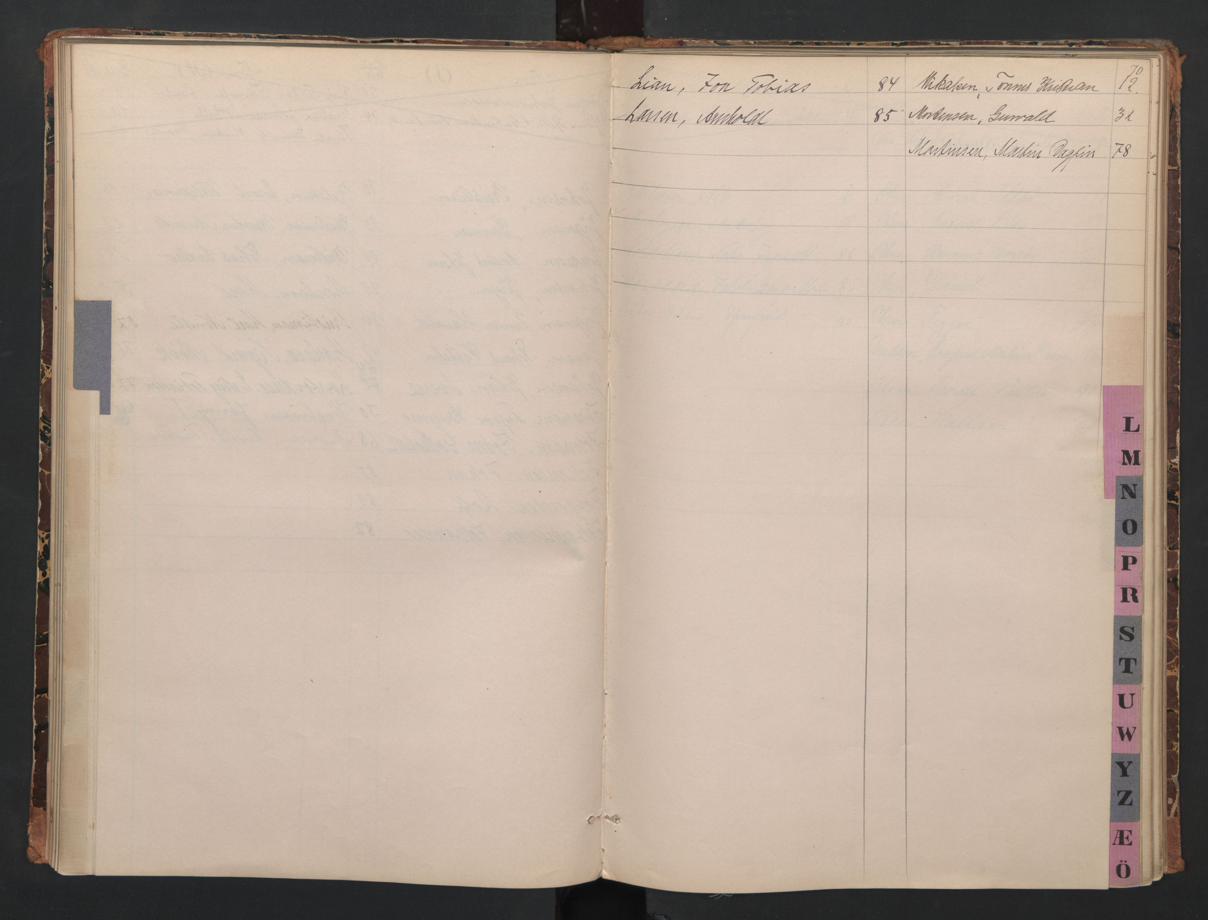 Mandal mønstringskrets, AV/SAK-2031-0016/F/Fa/L0008: Annotasjonsrulle nr 1-3, hovedrulle nr 1-122, maskinister og fyrbøtere, med register, Y-18, 1883-1948, s. 23