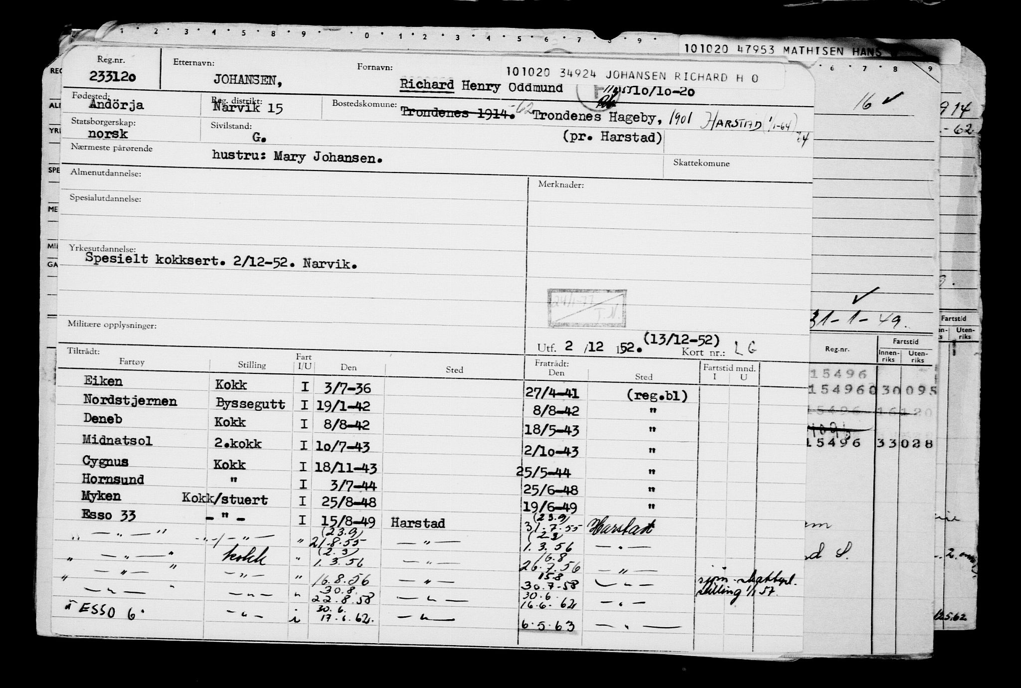 Direktoratet for sjømenn, AV/RA-S-3545/G/Gb/L0186: Hovedkort, 1920, s. 226