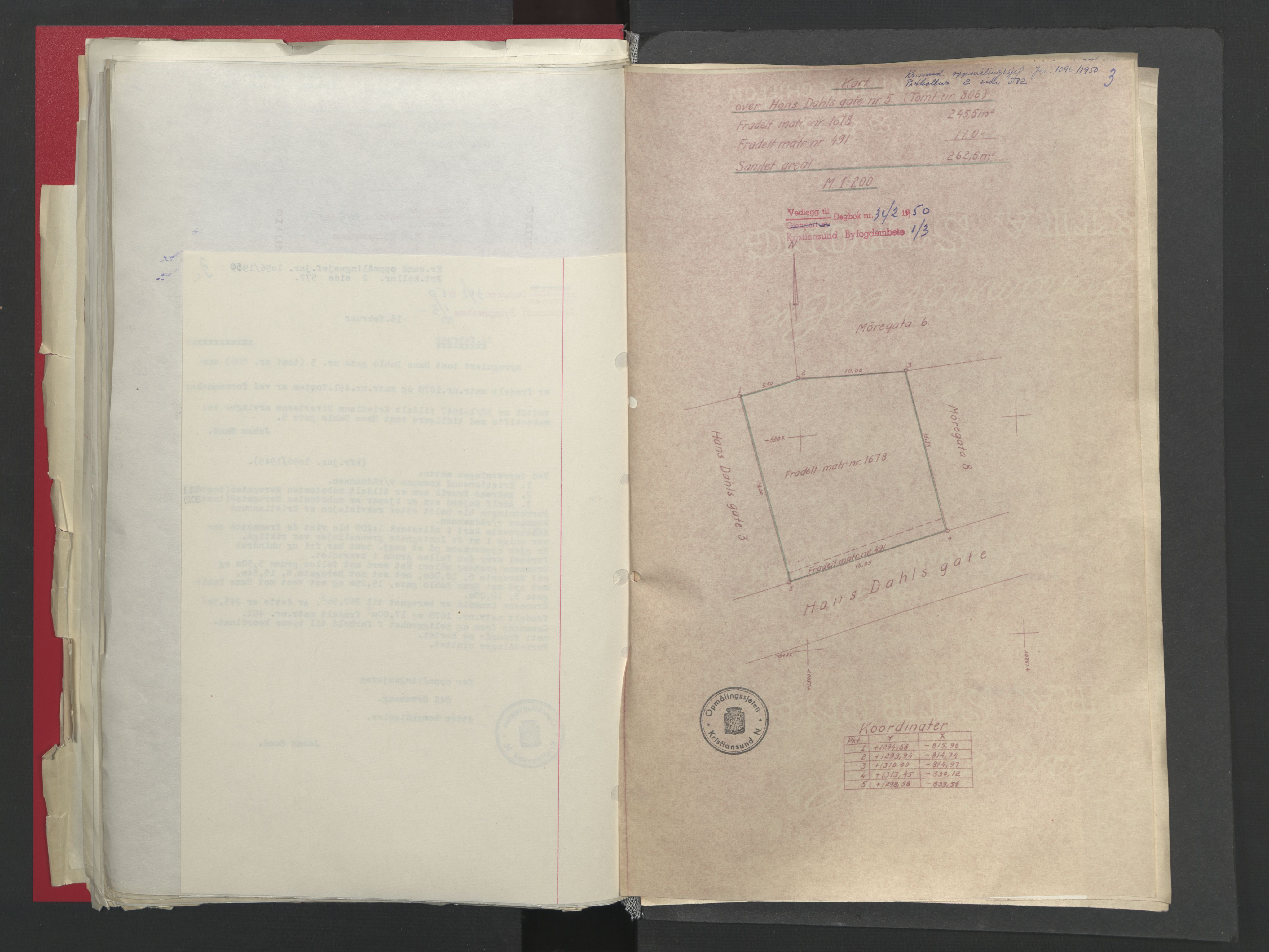Kristiansund byfogd, AV/SAT-A-4587/A/27: Pantebok nr. 48, 1950-1950, Dagboknr: 342/1950