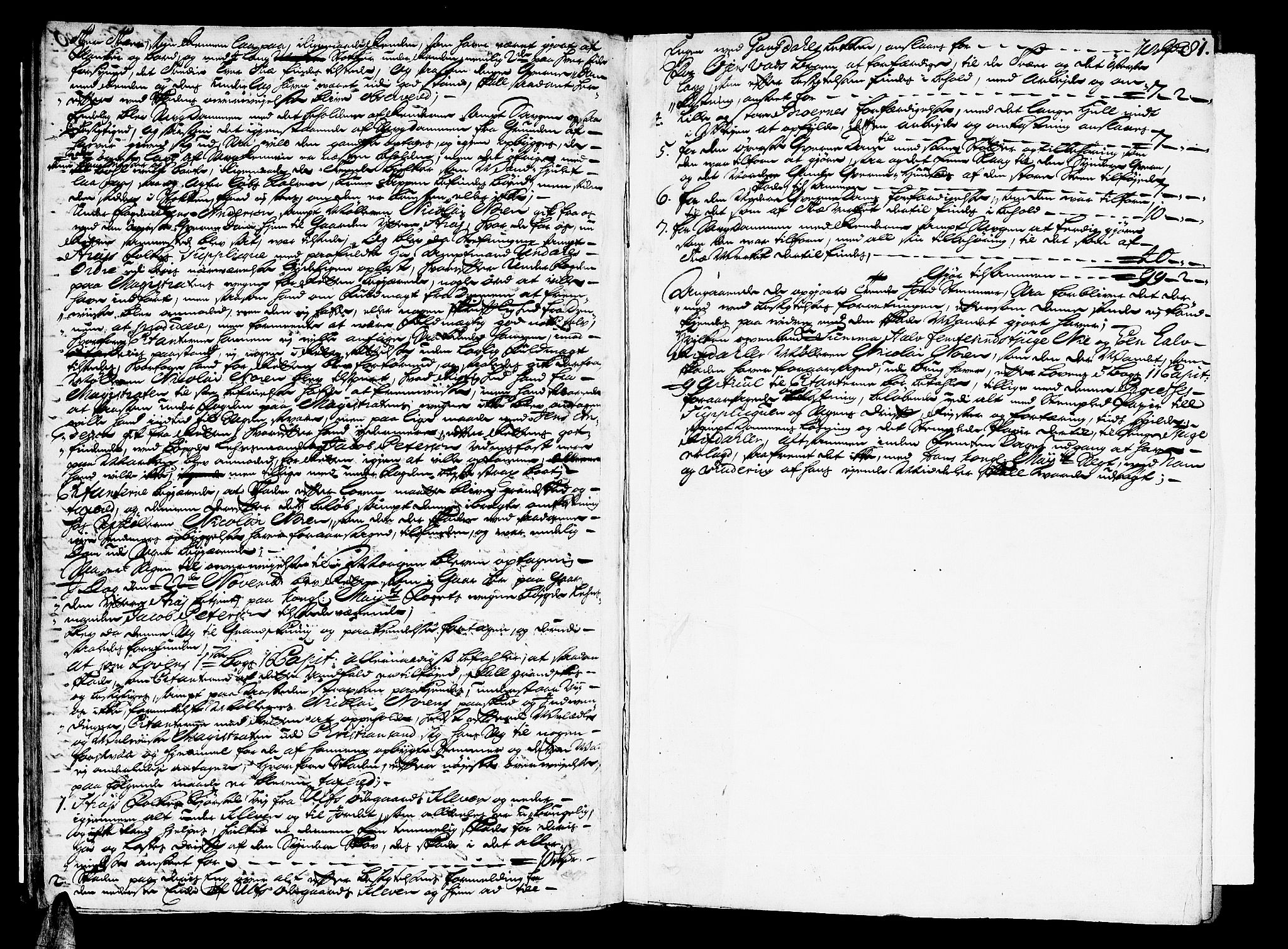 Mandal sorenskriveri, AV/SAK-1221-0005/001/F/Fa/L0012: Tingbok nr 11, 1696-1699, s. 80b-81a