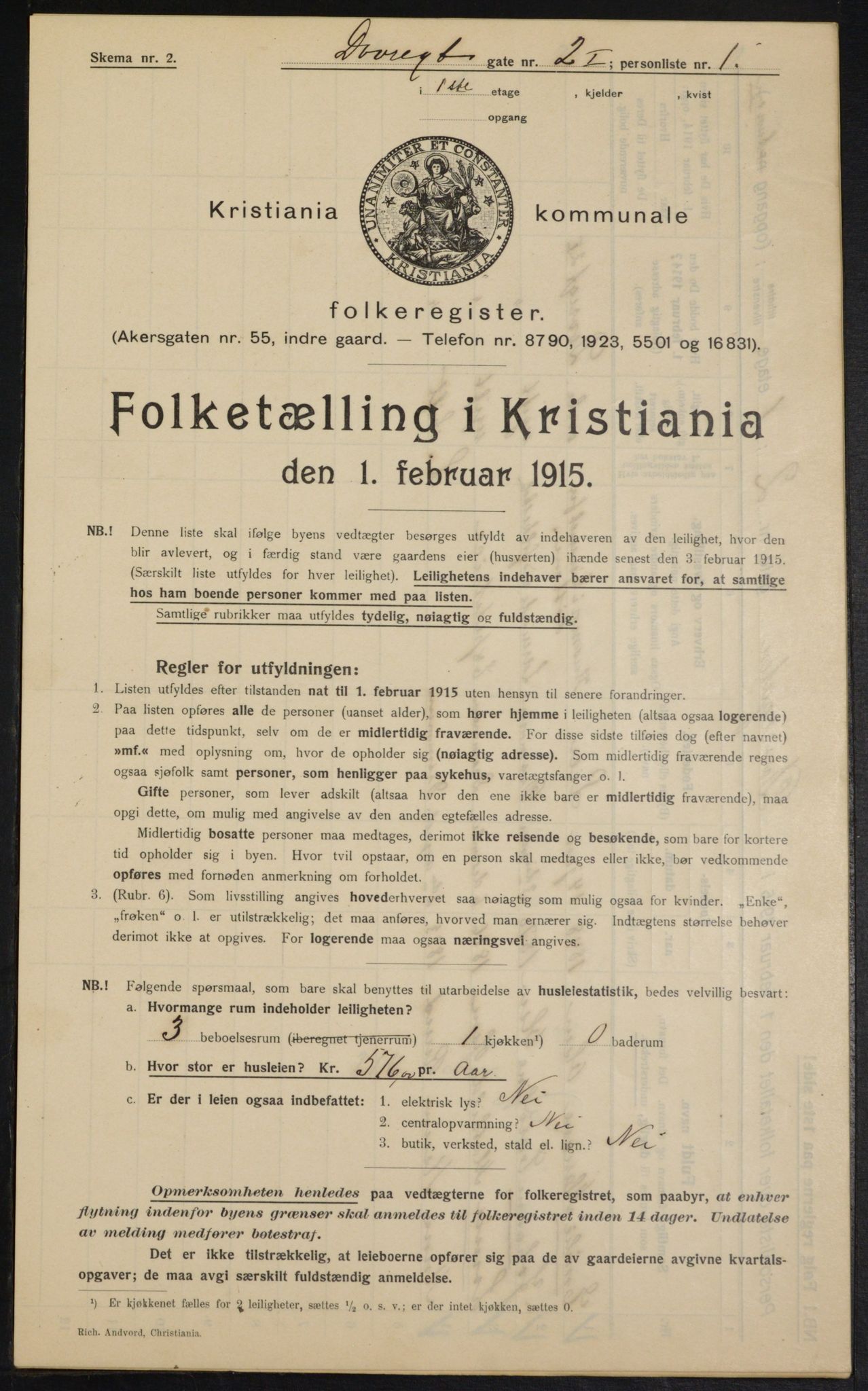 OBA, Kommunal folketelling 1.2.1915 for Kristiania, 1915, s. 16029