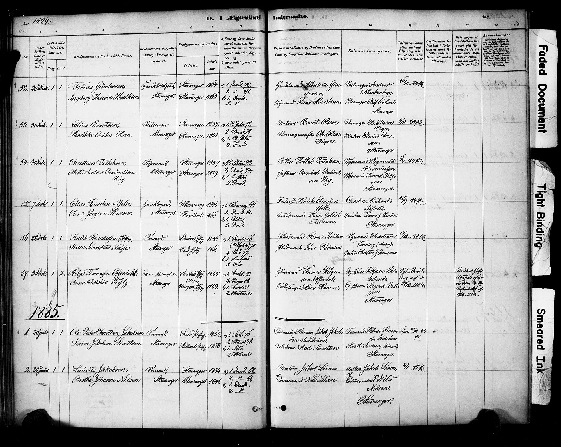 Domkirken sokneprestkontor, AV/SAST-A-101812/001/30/30BA/L0029: Ministerialbok nr. A 28, 1878-1904, s. 50