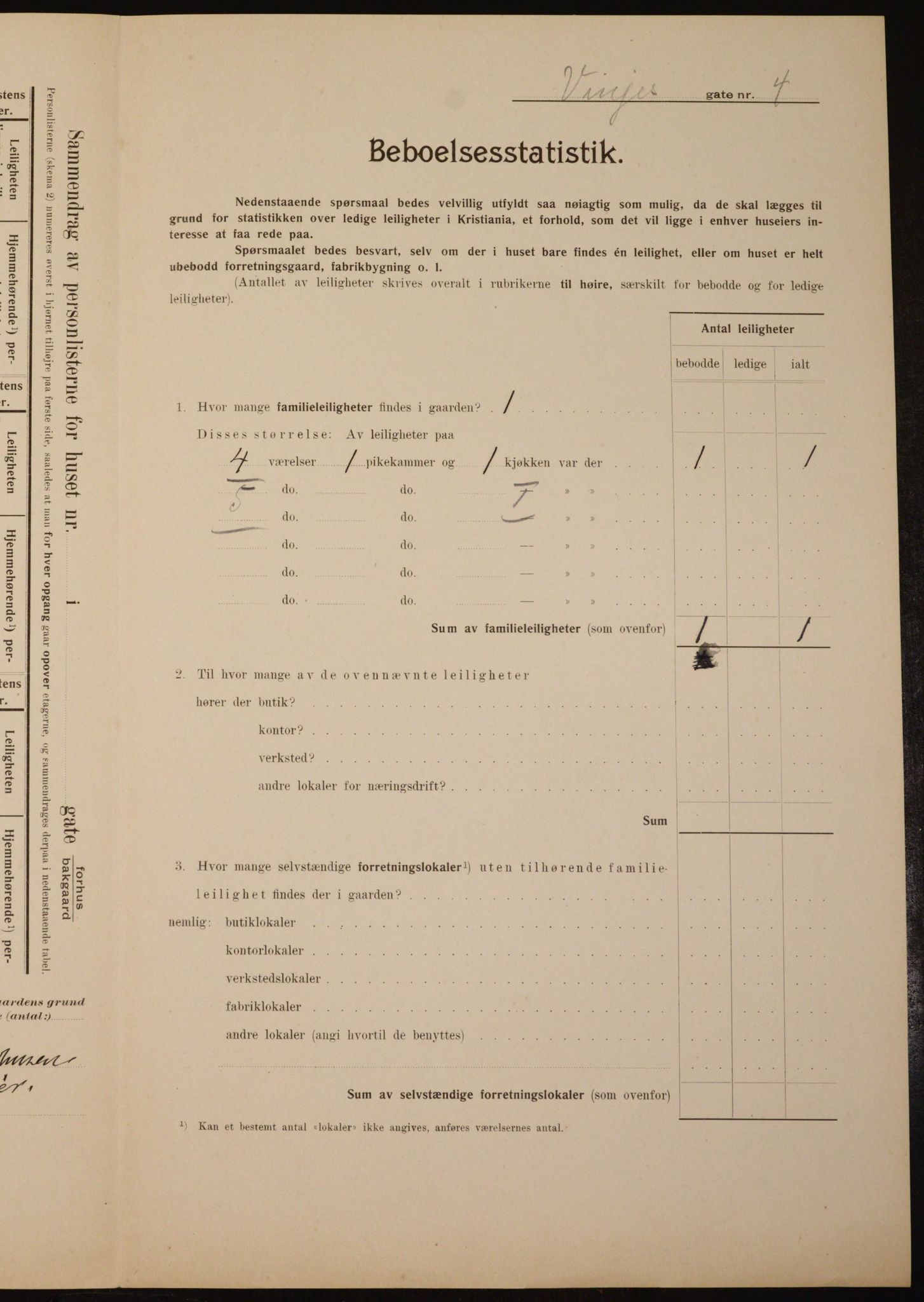 OBA, Kommunal folketelling 1.2.1910 for Kristiania, 1910, s. 117348