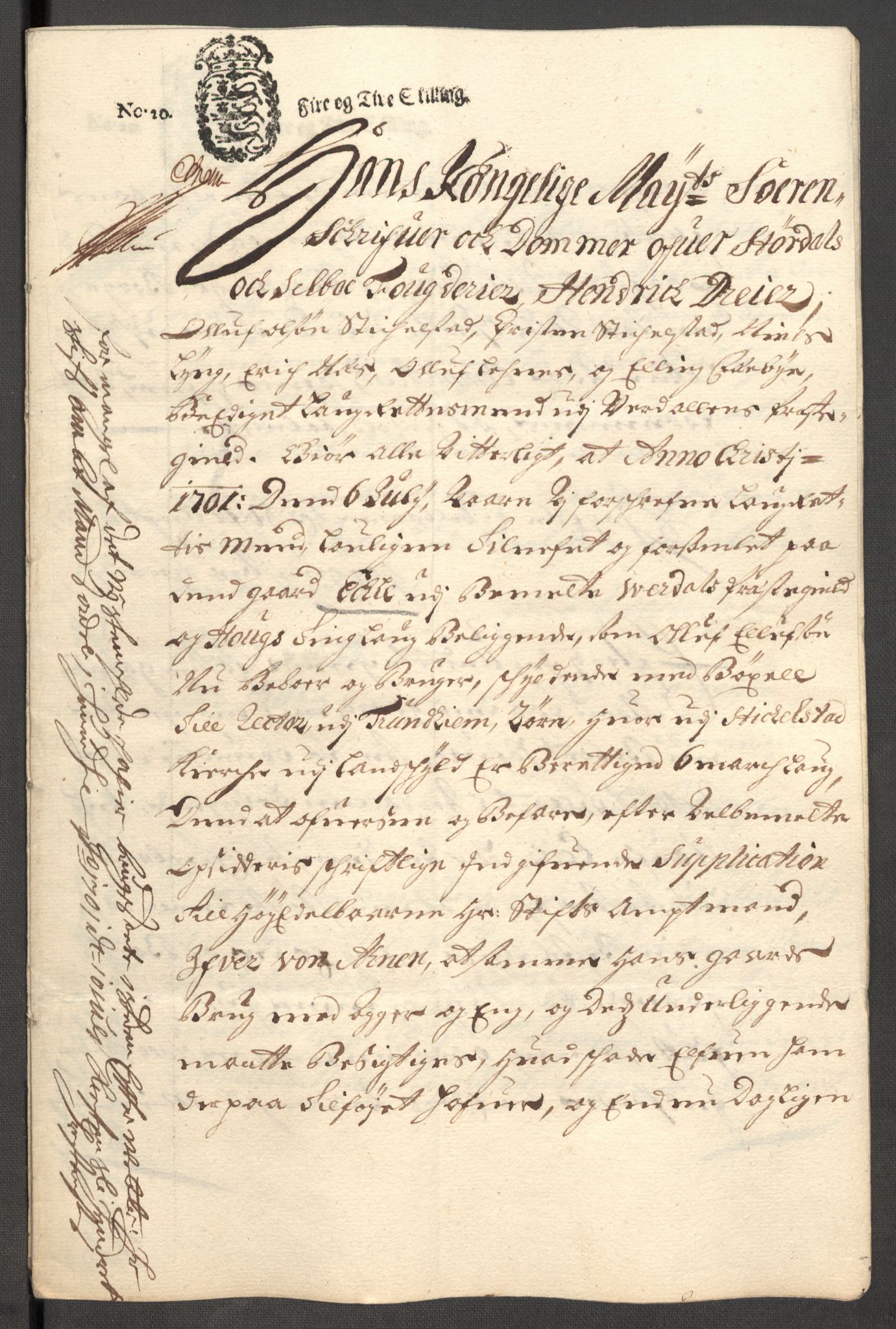 Rentekammeret inntil 1814, Reviderte regnskaper, Fogderegnskap, AV/RA-EA-4092/R62/L4193: Fogderegnskap Stjørdal og Verdal, 1701-1702, s. 124