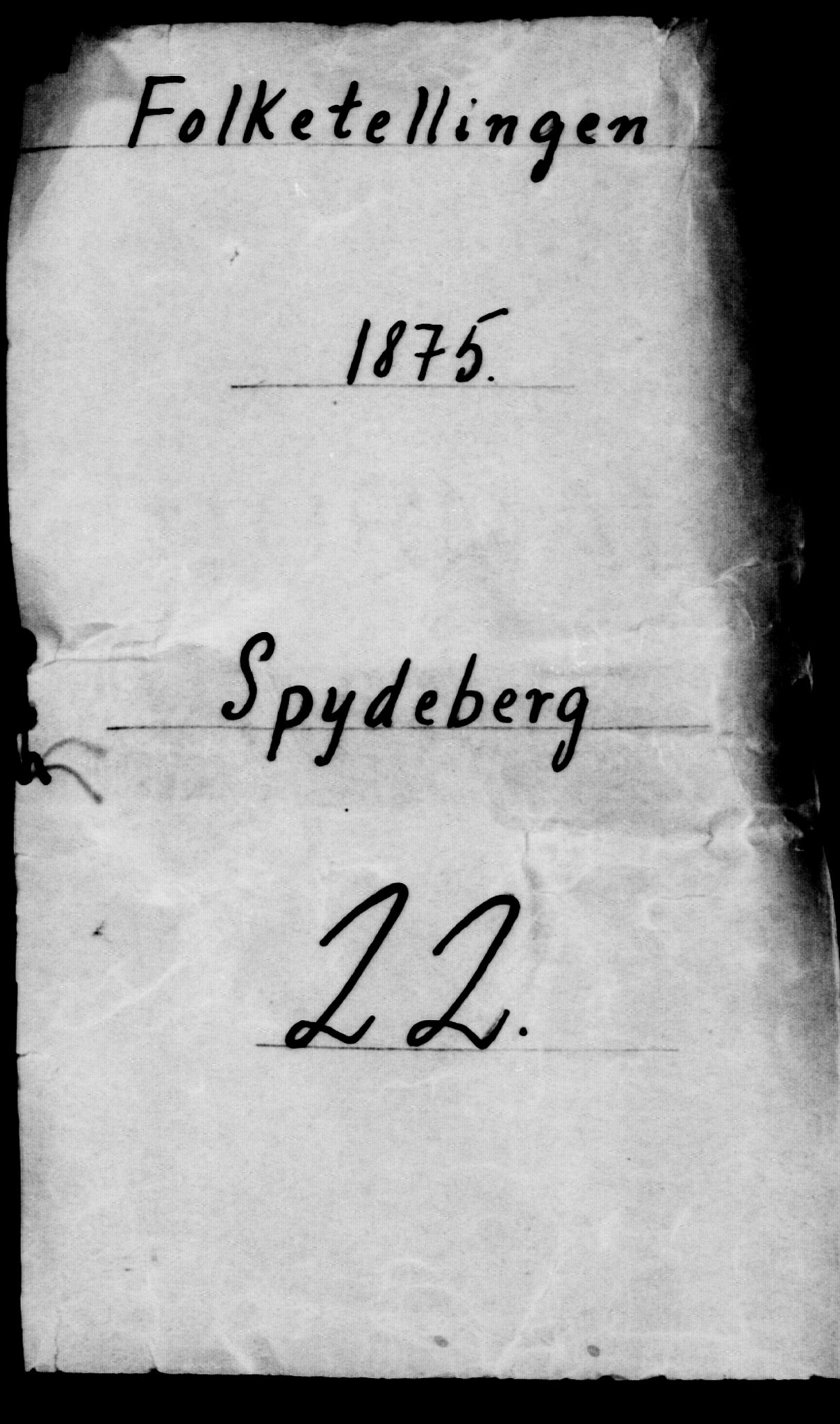 RA, Folketelling 1875 for 0123P Spydeberg prestegjeld, 1875, s. 25