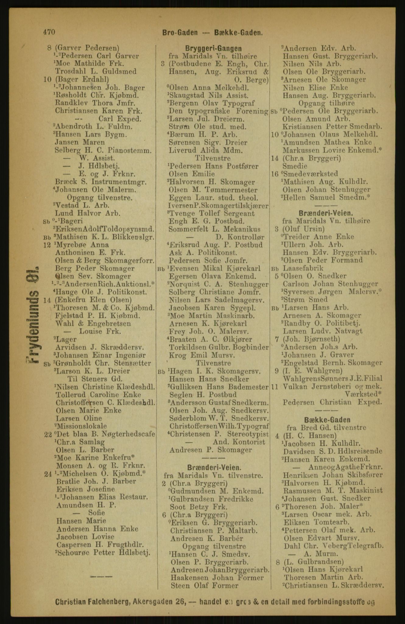 Kristiania/Oslo adressebok, PUBL/-, 1891, s. 470