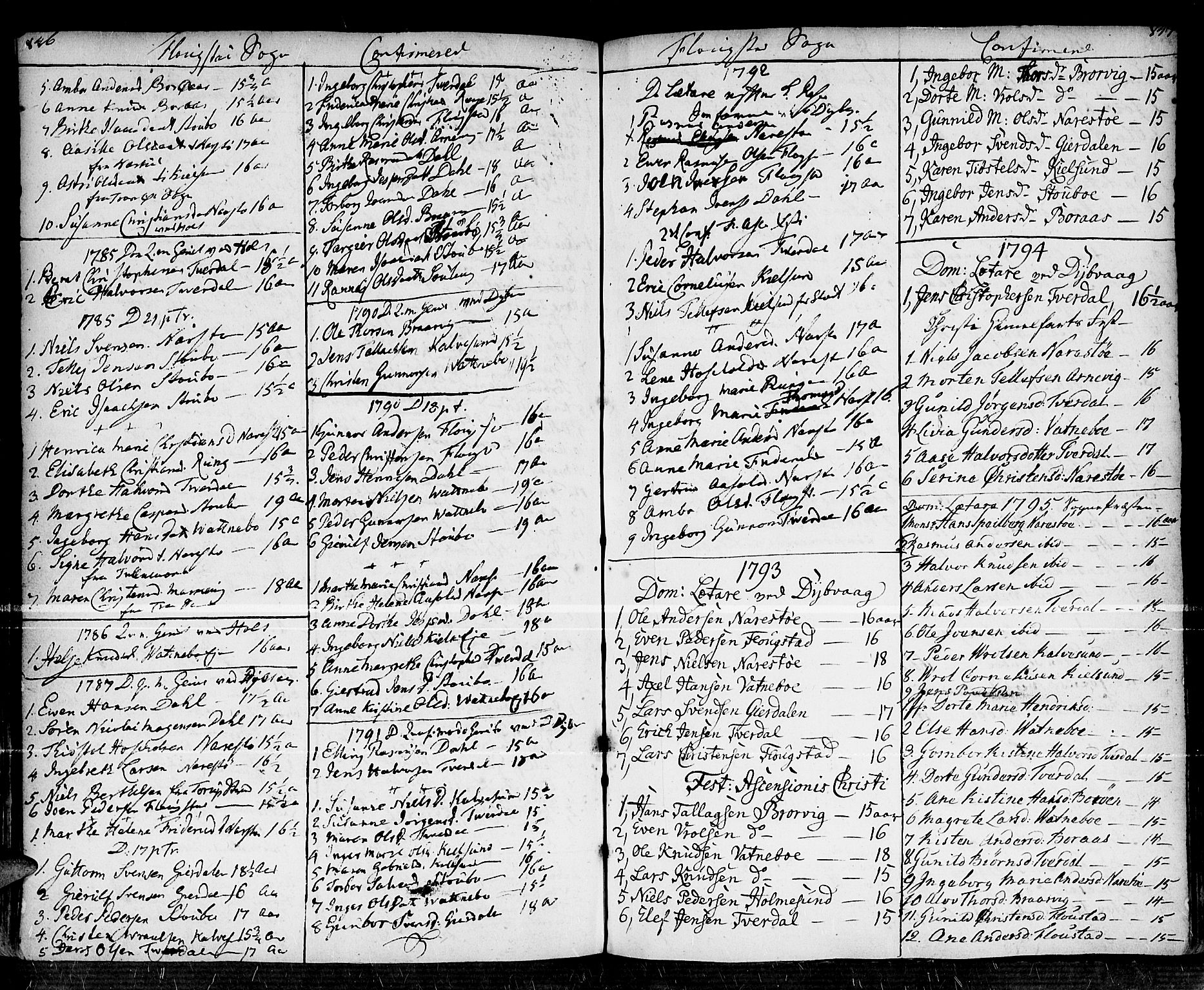 Dypvåg sokneprestkontor, AV/SAK-1111-0007/F/Fa/Faa/L0001: Ministerialbok nr. A 1 /2, 1765-1798, s. 846-847