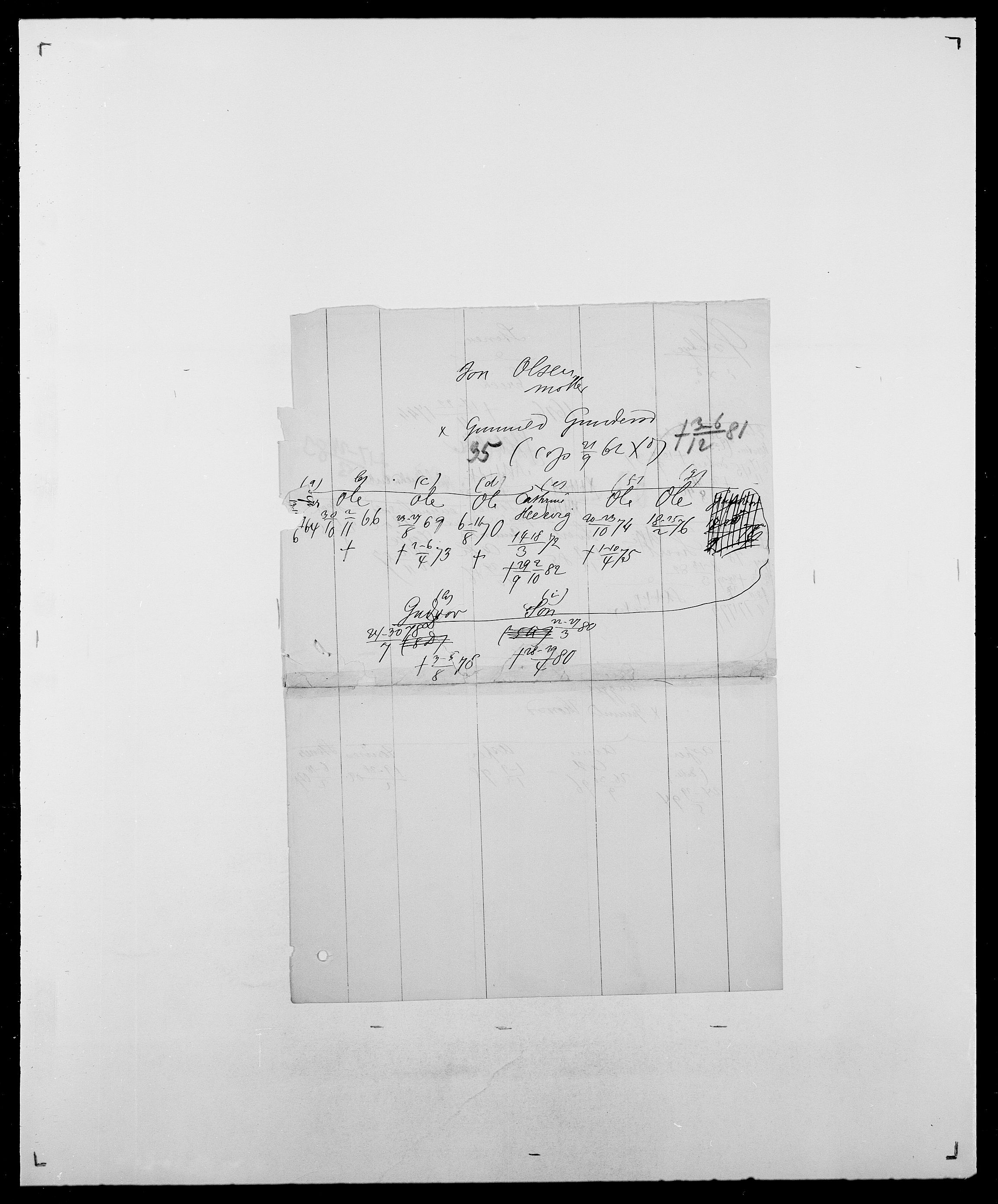 Delgobe, Charles Antoine - samling, AV/SAO-PAO-0038/D/Da/L0043: Wulfsberg - v. Zanten, s. 332