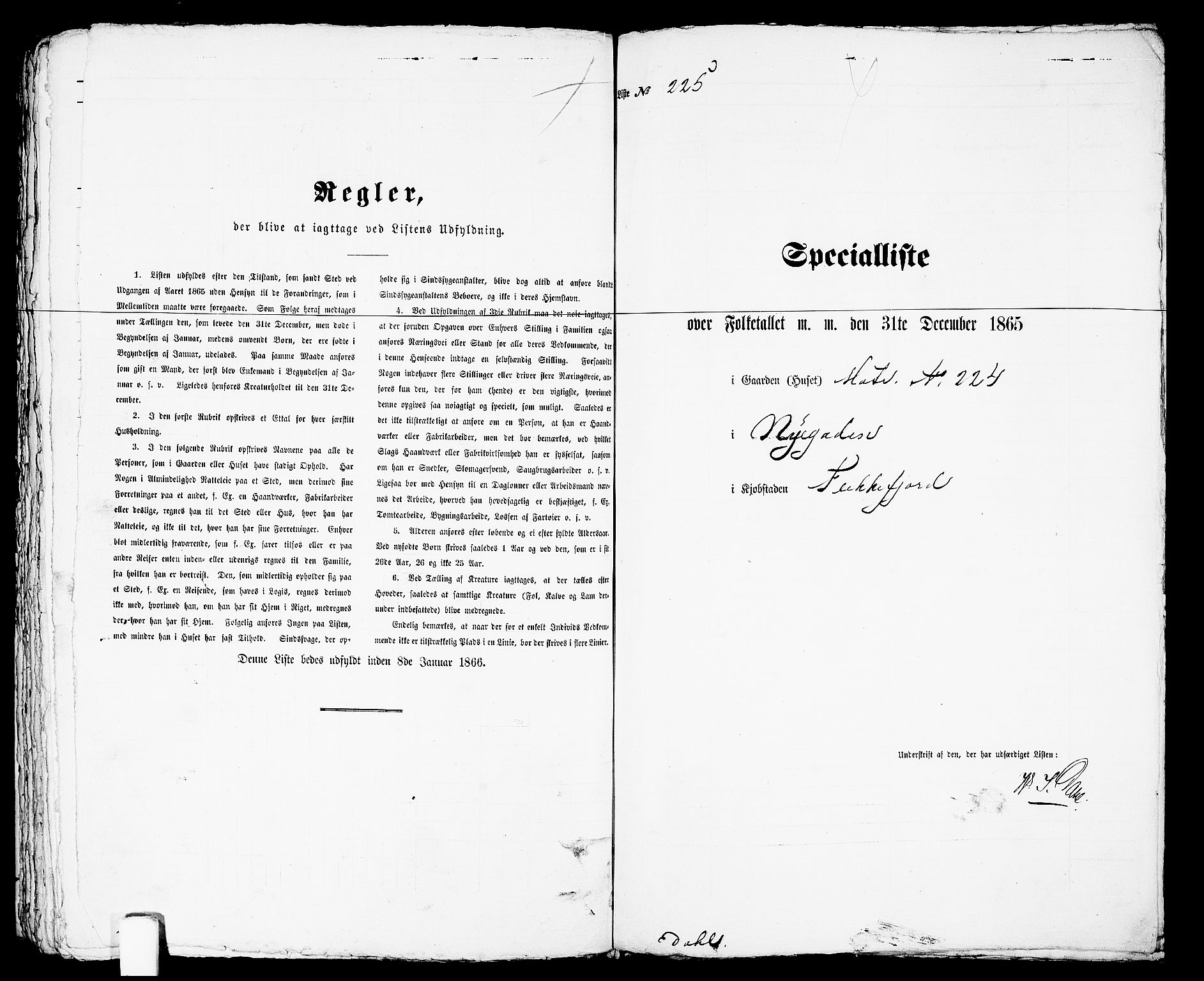 RA, Folketelling 1865 for 1004B Flekkefjord prestegjeld, Flekkefjord kjøpstad, 1865, s. 460