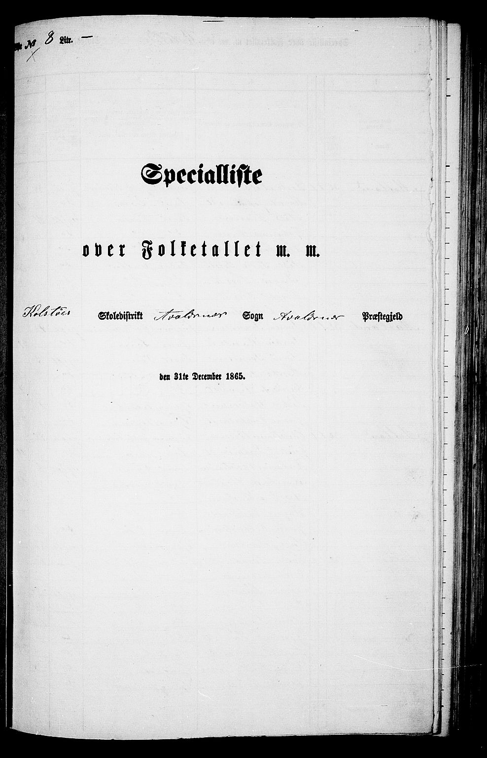 RA, Folketelling 1865 for 1147P Avaldsnes prestegjeld, 1865, s. 121