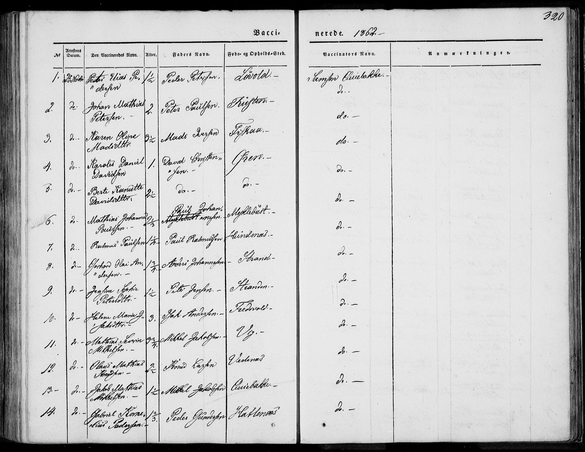 Ministerialprotokoller, klokkerbøker og fødselsregistre - Møre og Romsdal, AV/SAT-A-1454/501/L0006: Ministerialbok nr. 501A06, 1844-1868, s. 320