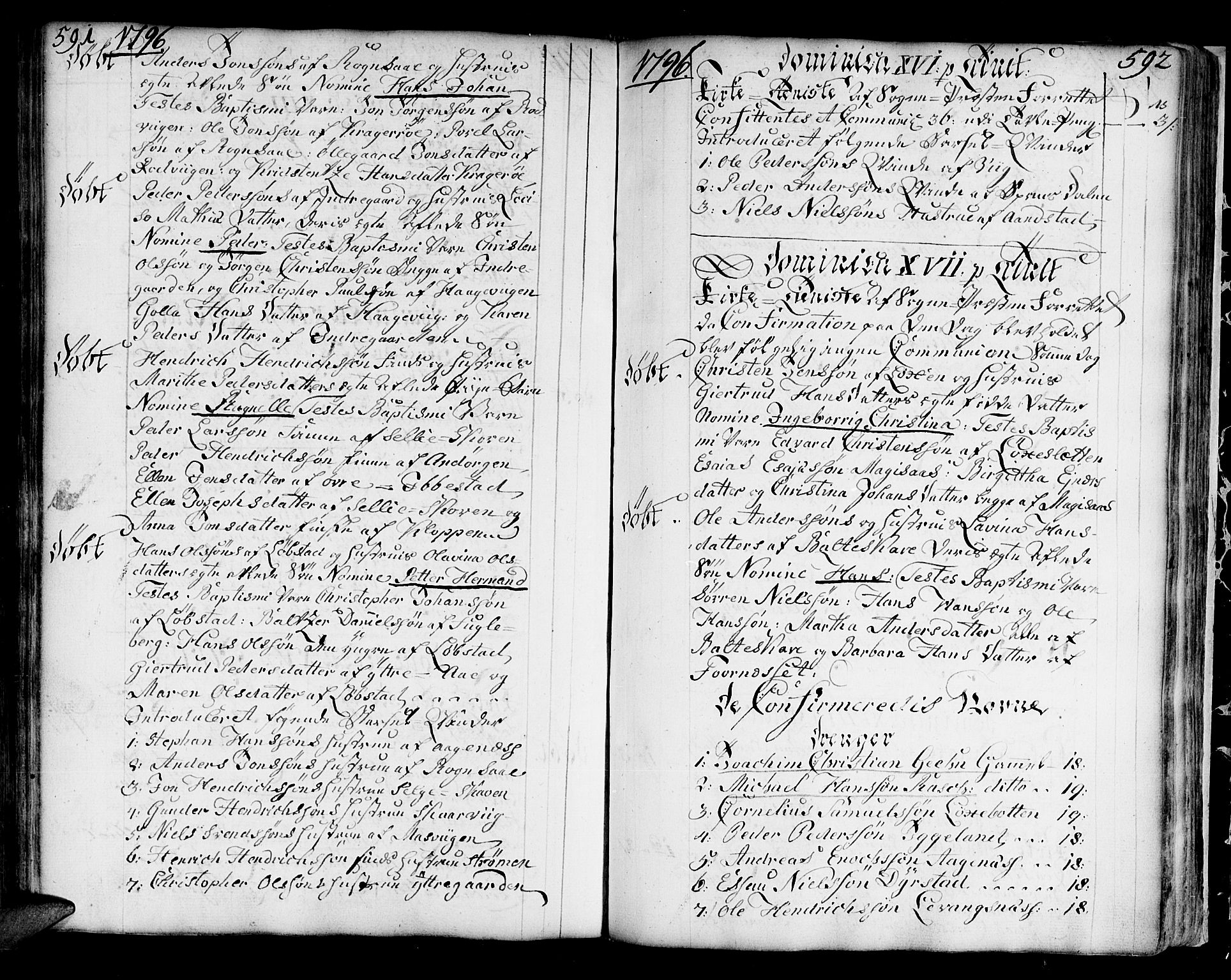 Ibestad sokneprestembete, AV/SATØ-S-0077/H/Ha/Haa/L0003kirke: Ministerialbok nr. 3, 1776-1801, s. 591-592