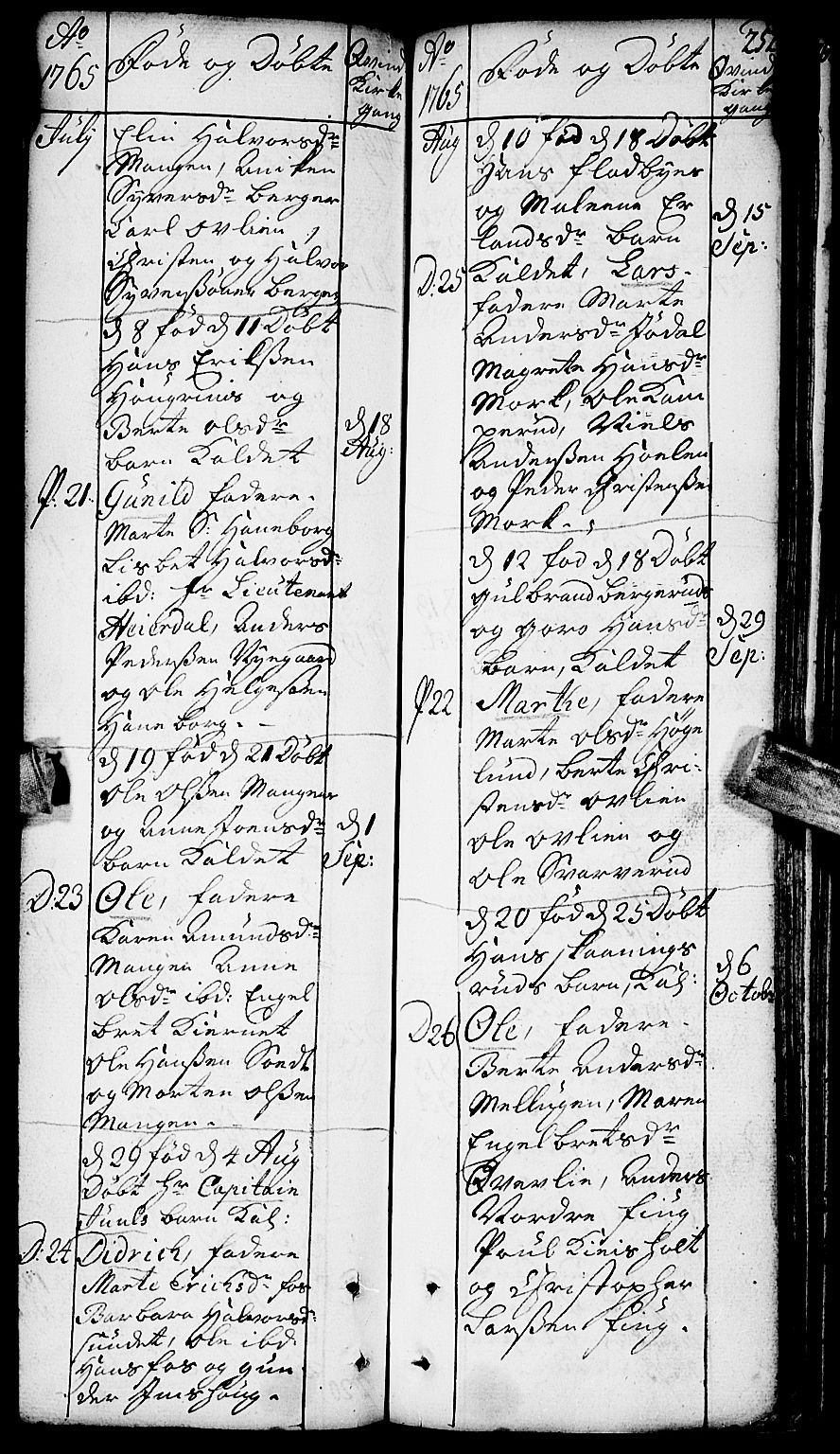 Aurskog prestekontor Kirkebøker, SAO/A-10304a/F/Fa/L0002: Ministerialbok nr. I 2, 1735-1766, s. 252