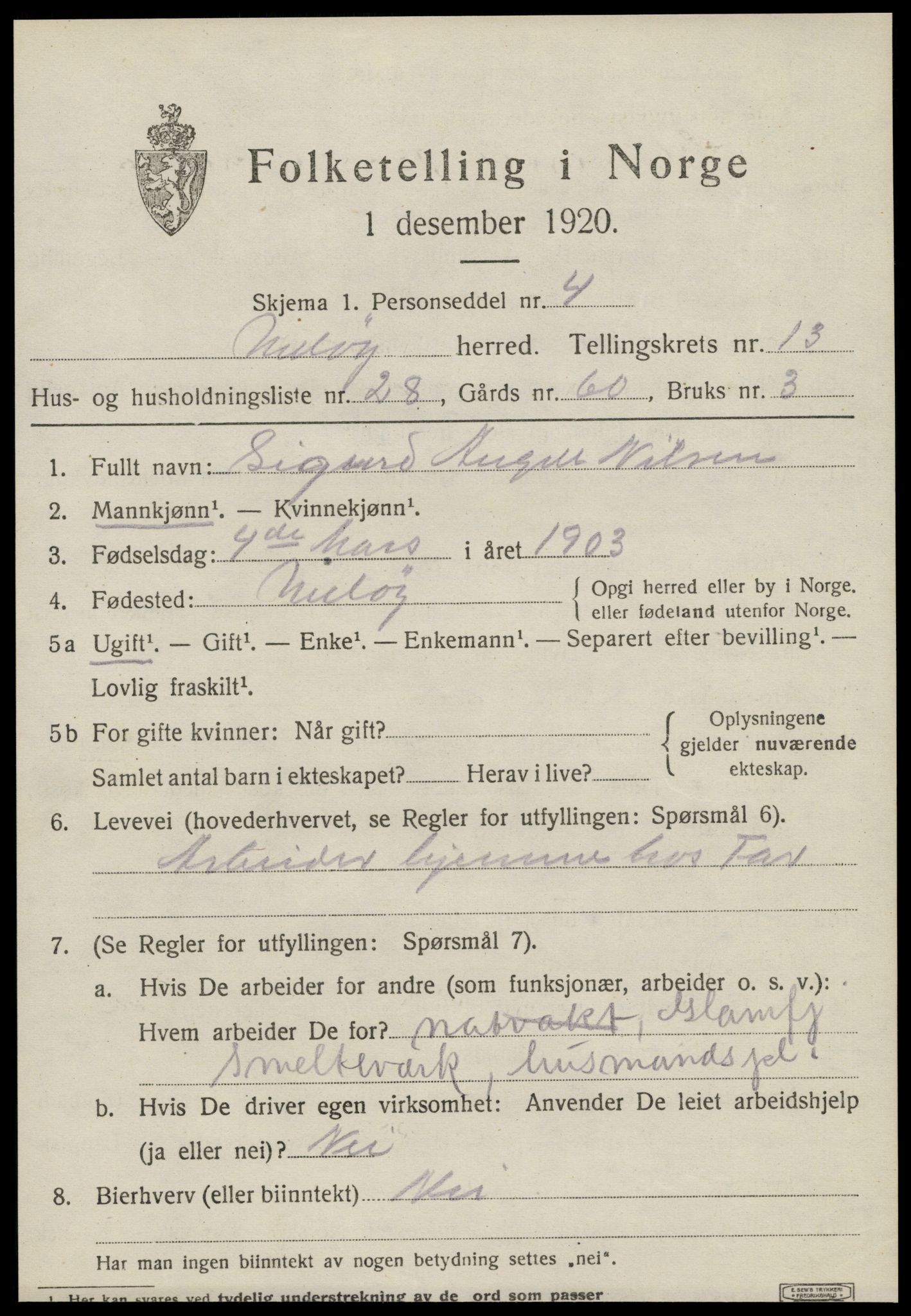 SAT, Folketelling 1920 for 1837 Meløy herred, 1920, s. 8701