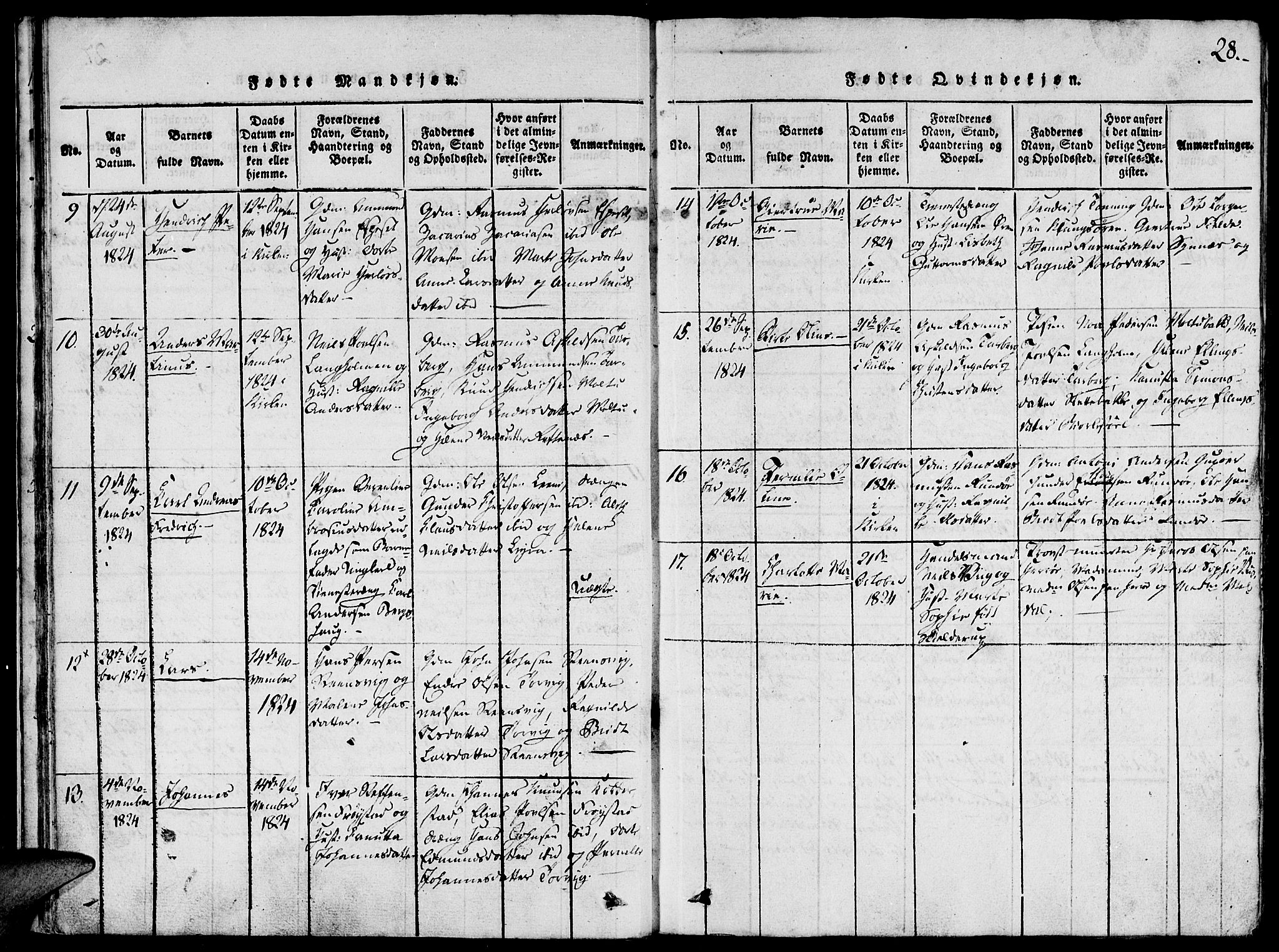 Ministerialprotokoller, klokkerbøker og fødselsregistre - Møre og Romsdal, AV/SAT-A-1454/507/L0069: Ministerialbok nr. 507A04, 1816-1841, s. 28