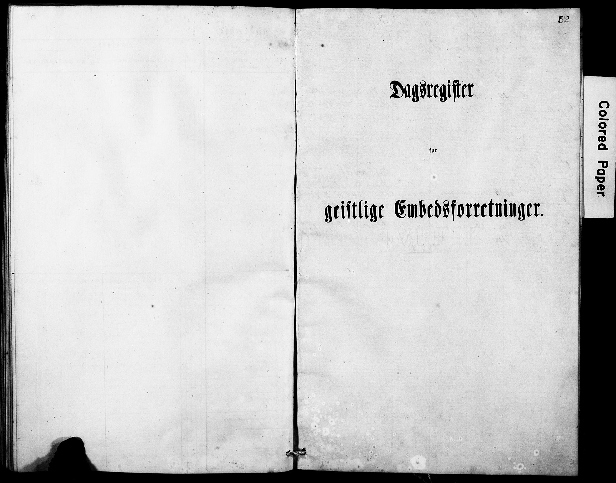 Stryn Sokneprestembete, SAB/A-82501: Klokkerbok nr. A 1A, 1877-1882, s. 52