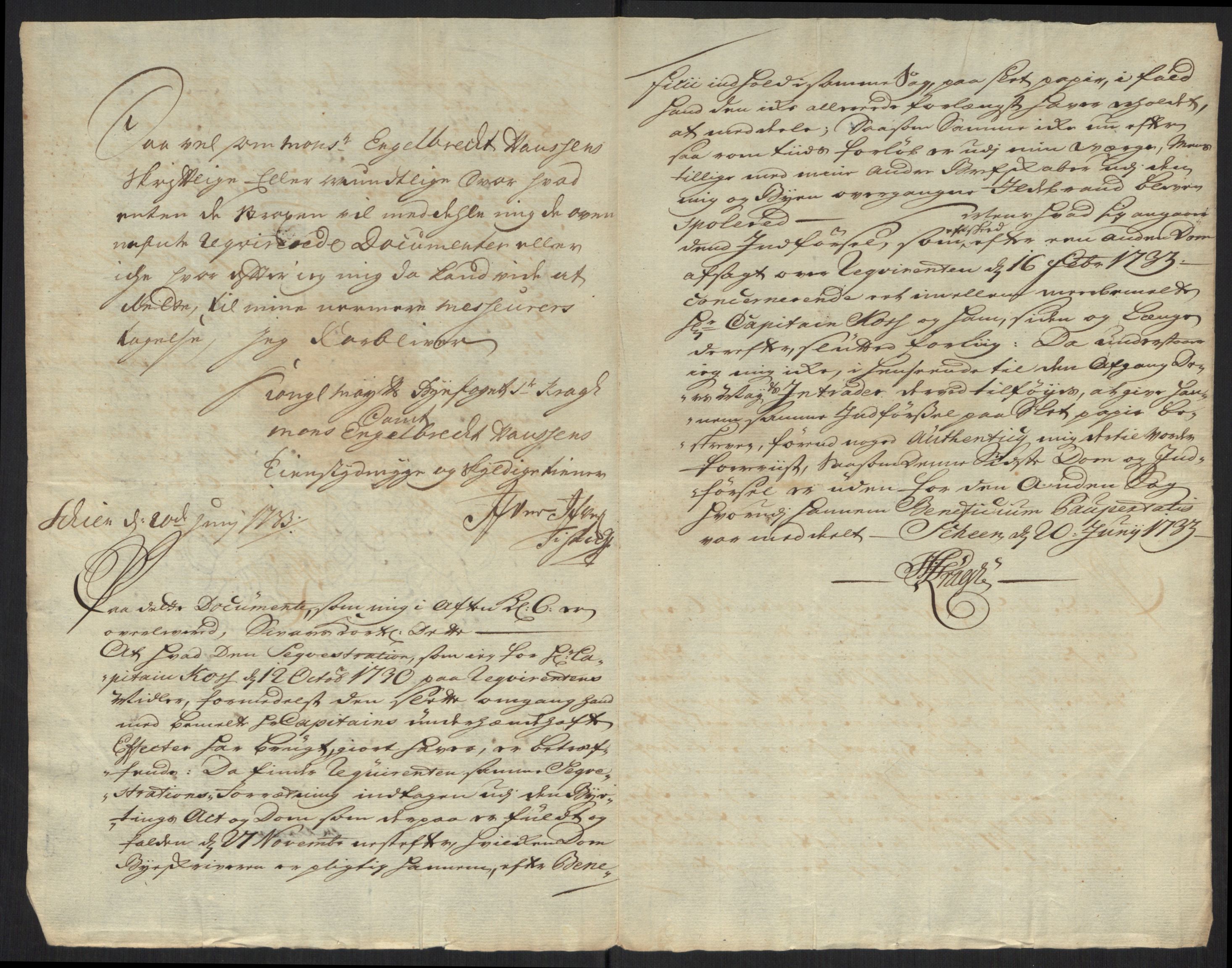 Stattholderembetet 1572-1771, AV/RA-EA-2870/Ef/L0107: Brev fra embetsmenn og andre, 1733-1734, s. 86