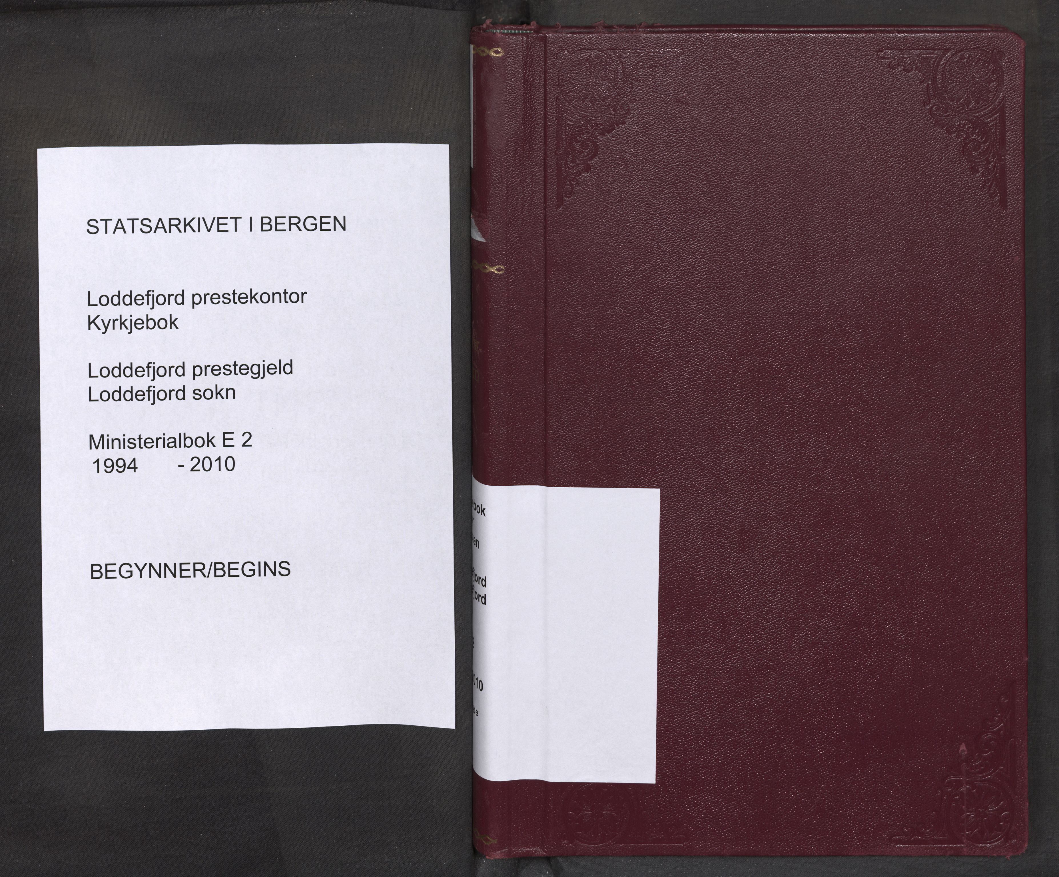 Loddefjord  sokneprestembete, SAB/A-99928: Ministerialbok nr. E 2, 1994-2010