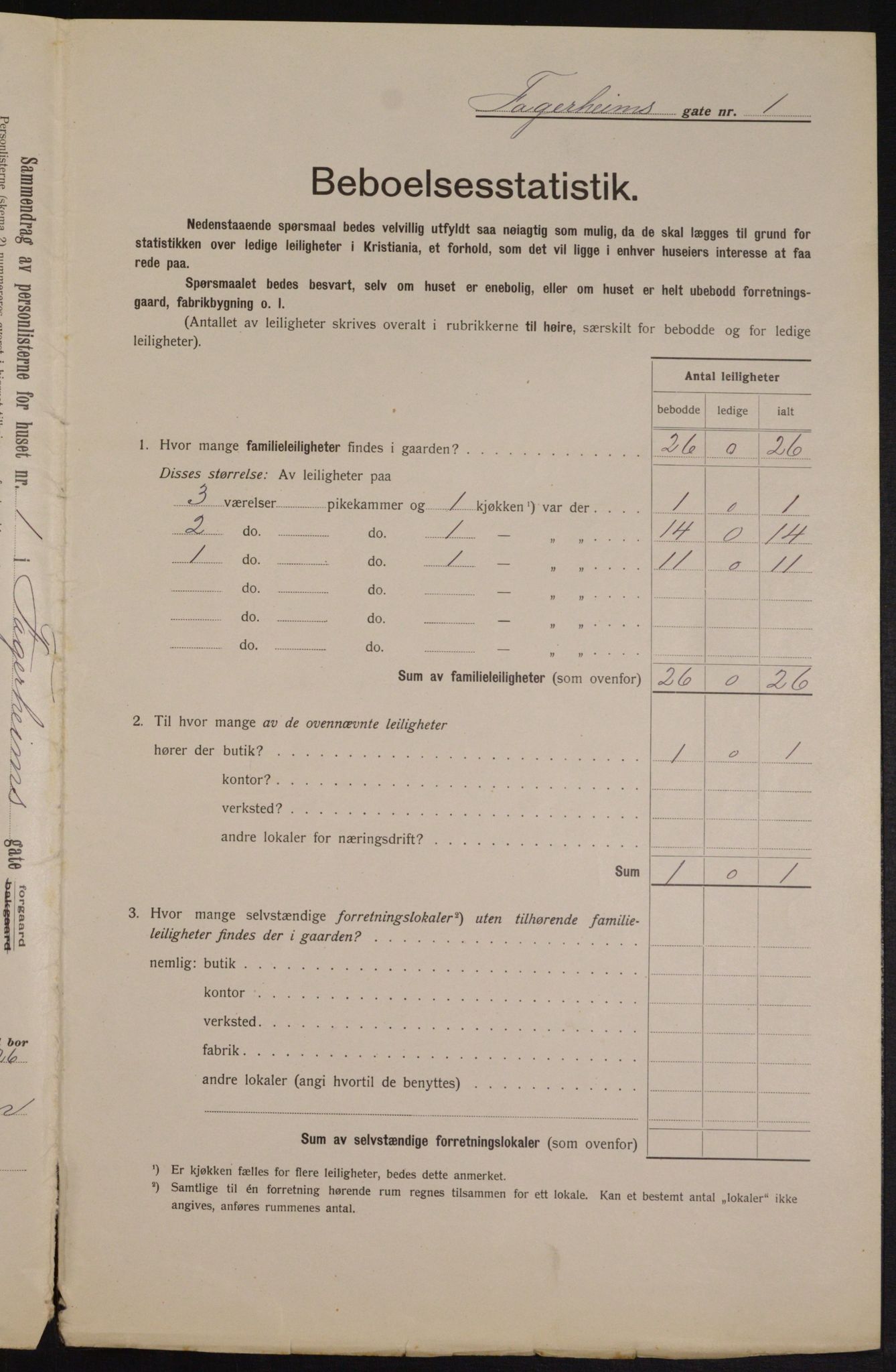 OBA, Kommunal folketelling 1.2.1913 for Kristiania, 1913, s. 23197