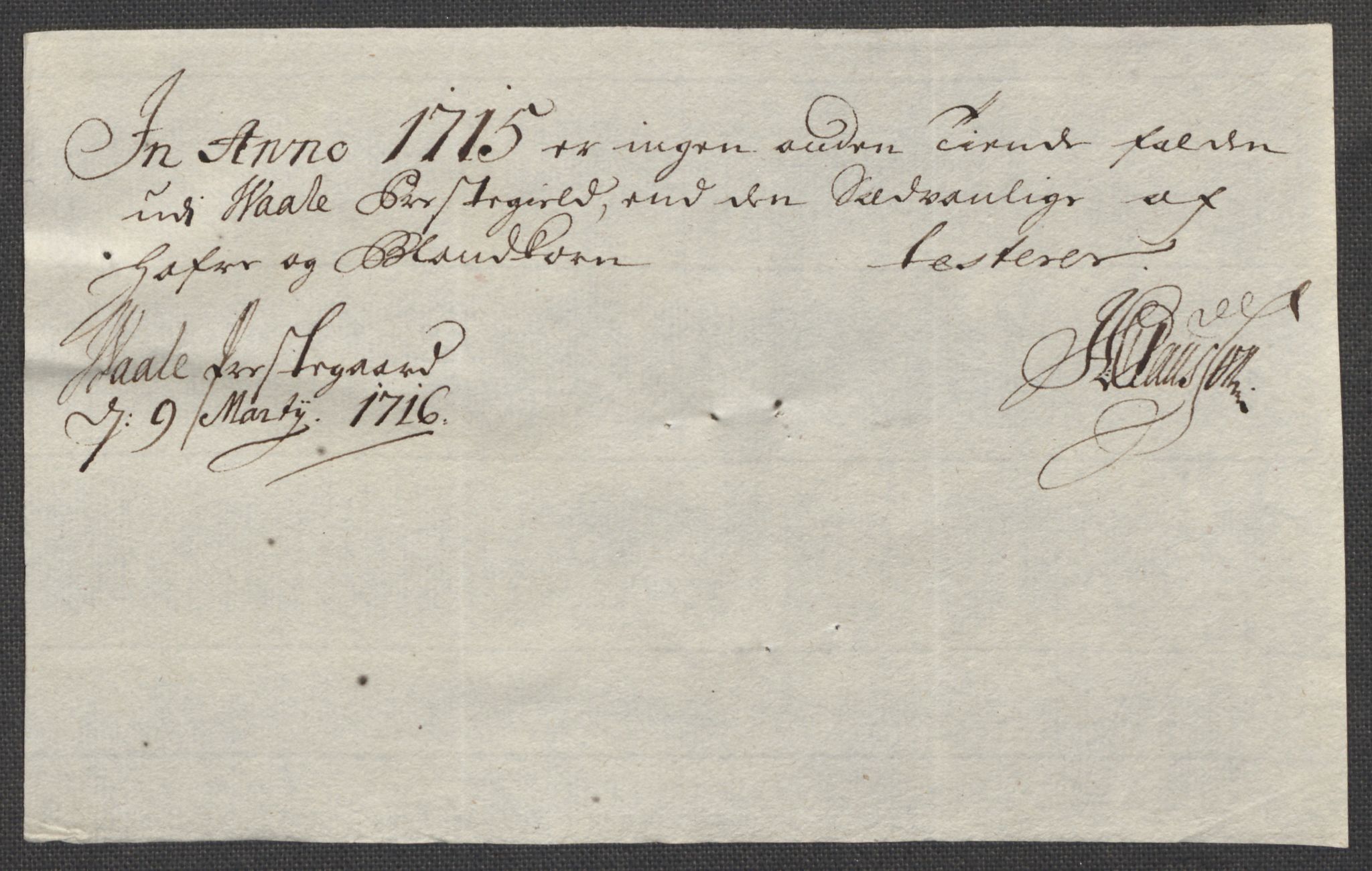 Rentekammeret inntil 1814, Reviderte regnskaper, Fogderegnskap, RA/EA-4092/R32/L1879: Fogderegnskap Jarlsberg grevskap, 1714-1715, s. 358