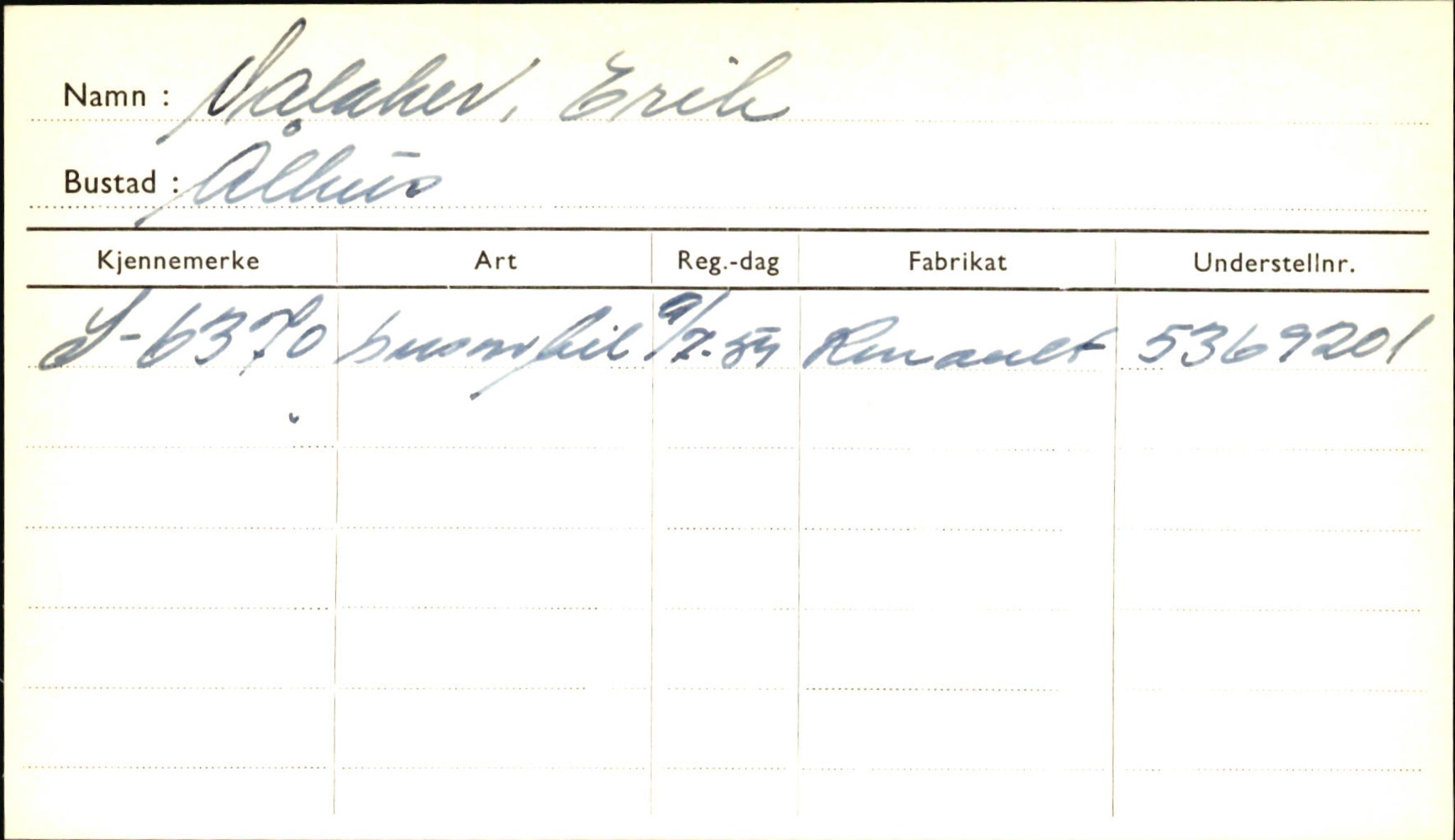 Statens vegvesen, Sogn og Fjordane vegkontor, AV/SAB-A-5301/4/F/L0002: Eigarregister Fjordane til 1.6.1961, 1930-1961, s. 351
