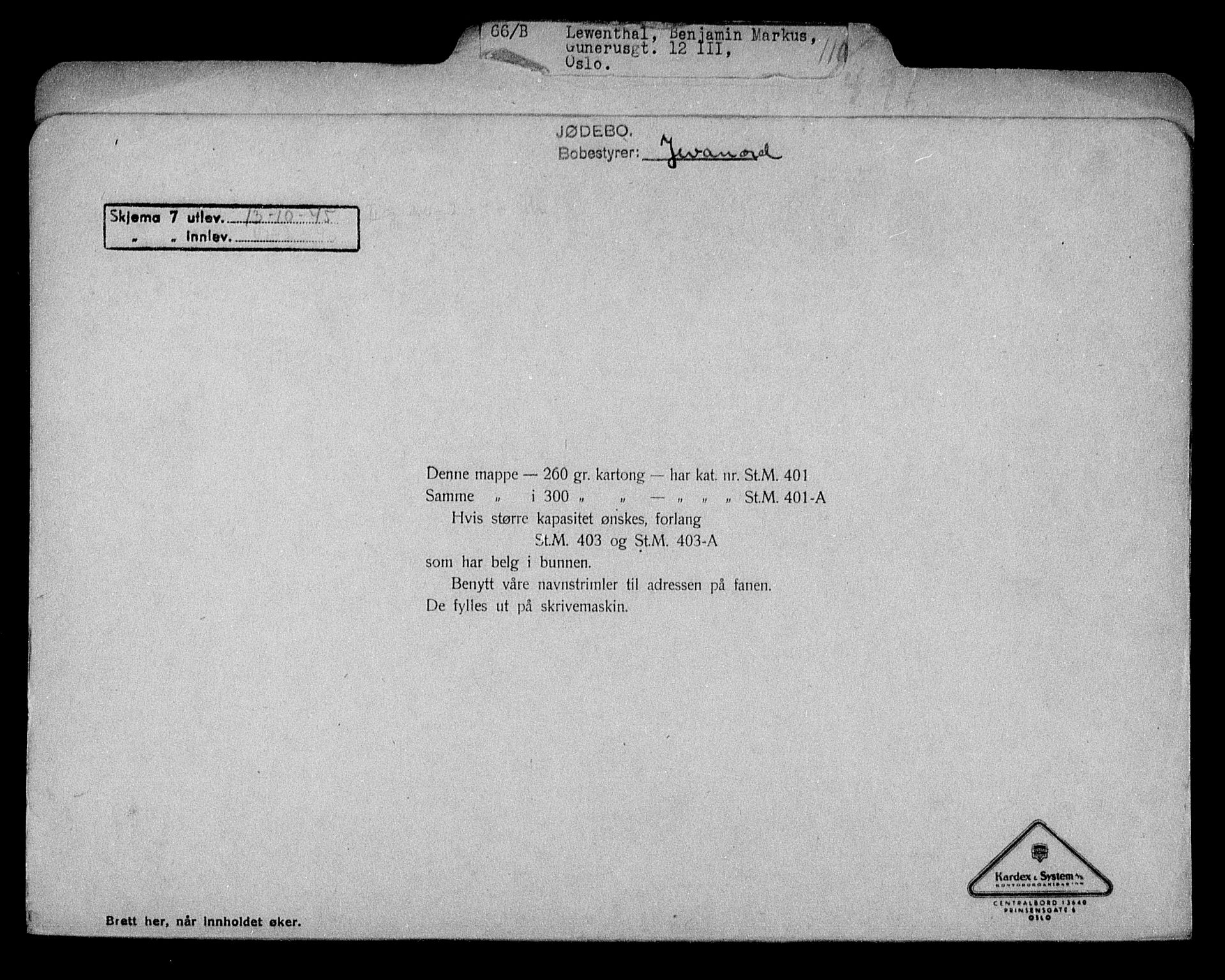 Justisdepartementet, Tilbakeføringskontoret for inndratte formuer, RA/S-1564/H/Hc/Hcc/L0956: --, 1945-1947, s. 319