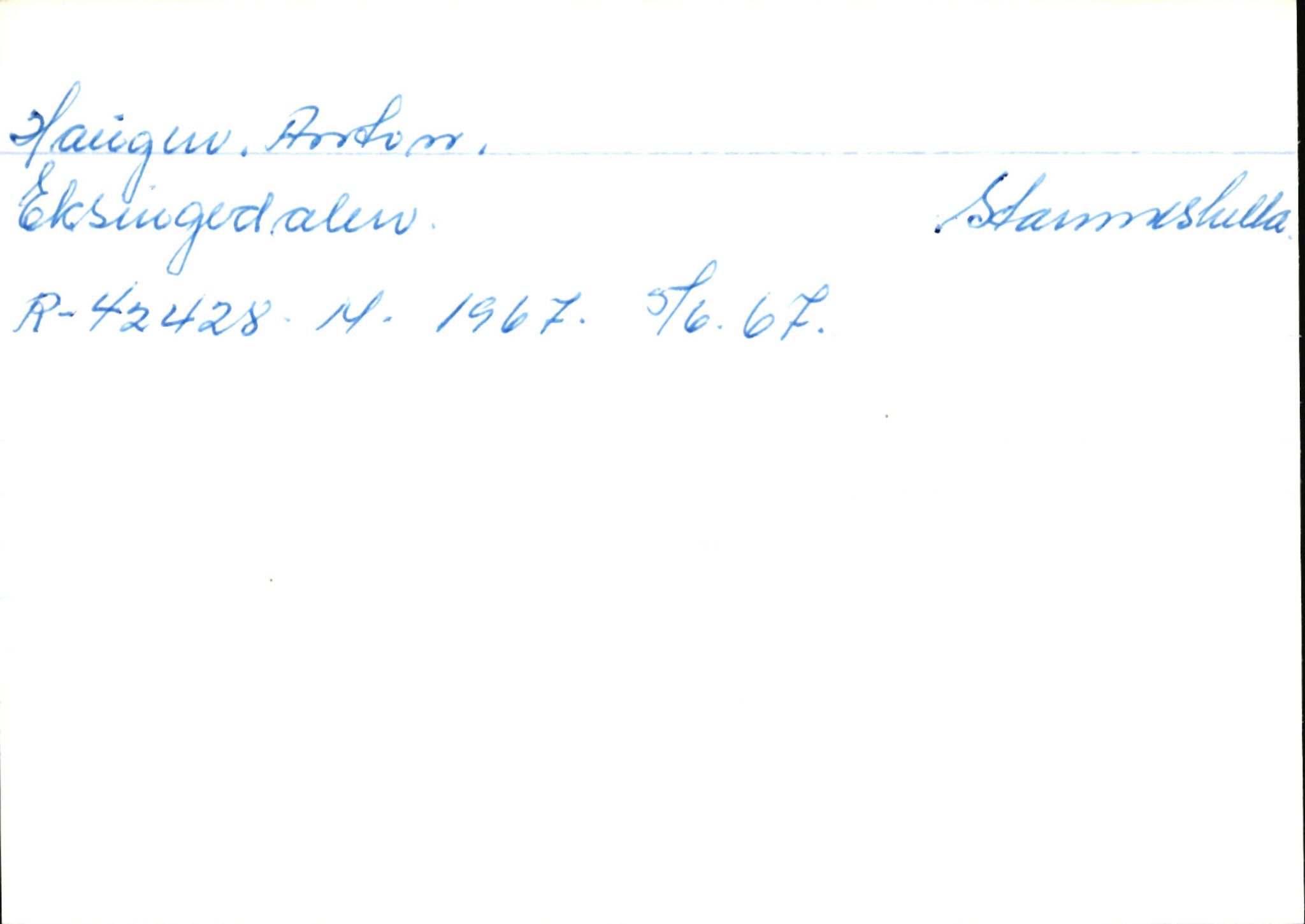 Statens vegvesen, Hordaland vegkontor, SAB/A-5201/2/Ha/L0020: R-eierkort H, 1920-1971, s. 2