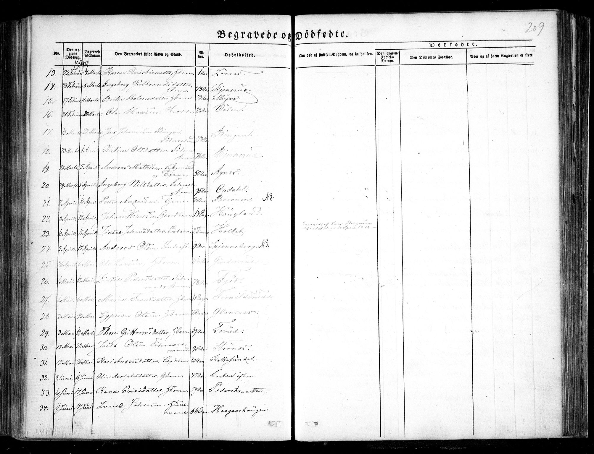 Trøgstad prestekontor Kirkebøker, AV/SAO-A-10925/F/Fa/L0007: Ministerialbok nr. I 7, 1845-1854, s. 209