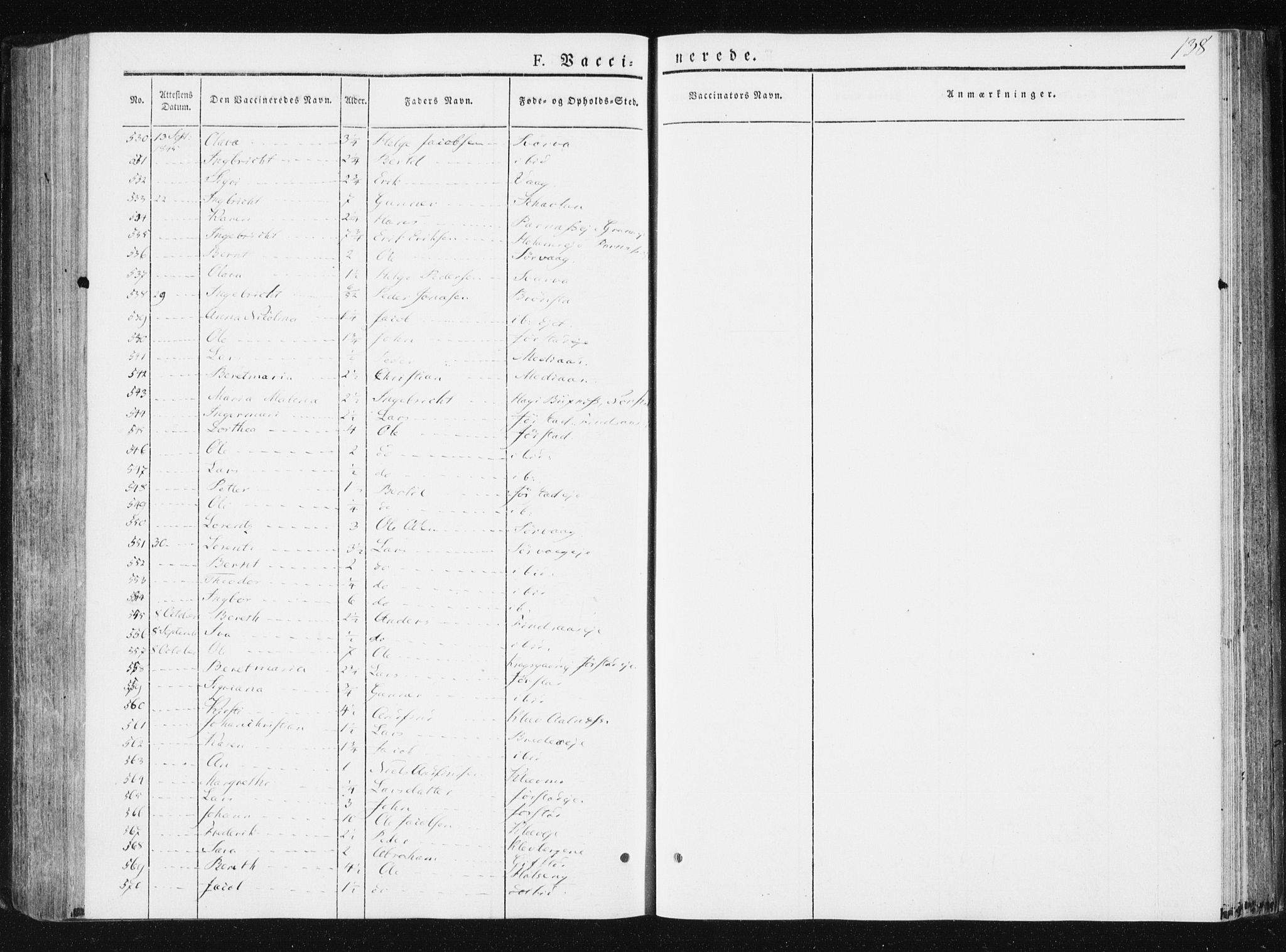 Ministerialprotokoller, klokkerbøker og fødselsregistre - Nord-Trøndelag, SAT/A-1458/749/L0470: Ministerialbok nr. 749A04, 1834-1853, s. 138