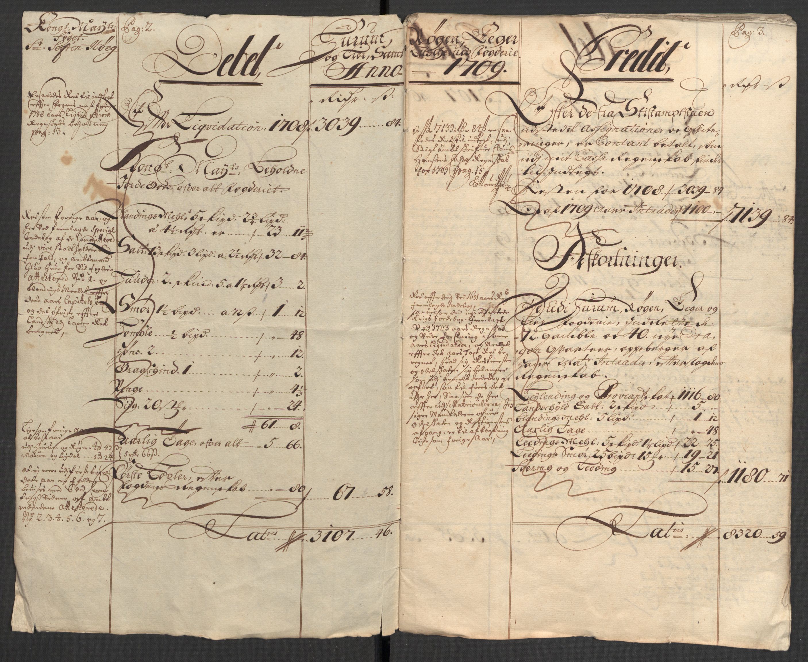 Rentekammeret inntil 1814, Reviderte regnskaper, Fogderegnskap, RA/EA-4092/R31/L1703: Fogderegnskap Hurum, Røyken, Eiker, Lier og Buskerud, 1709, s. 4