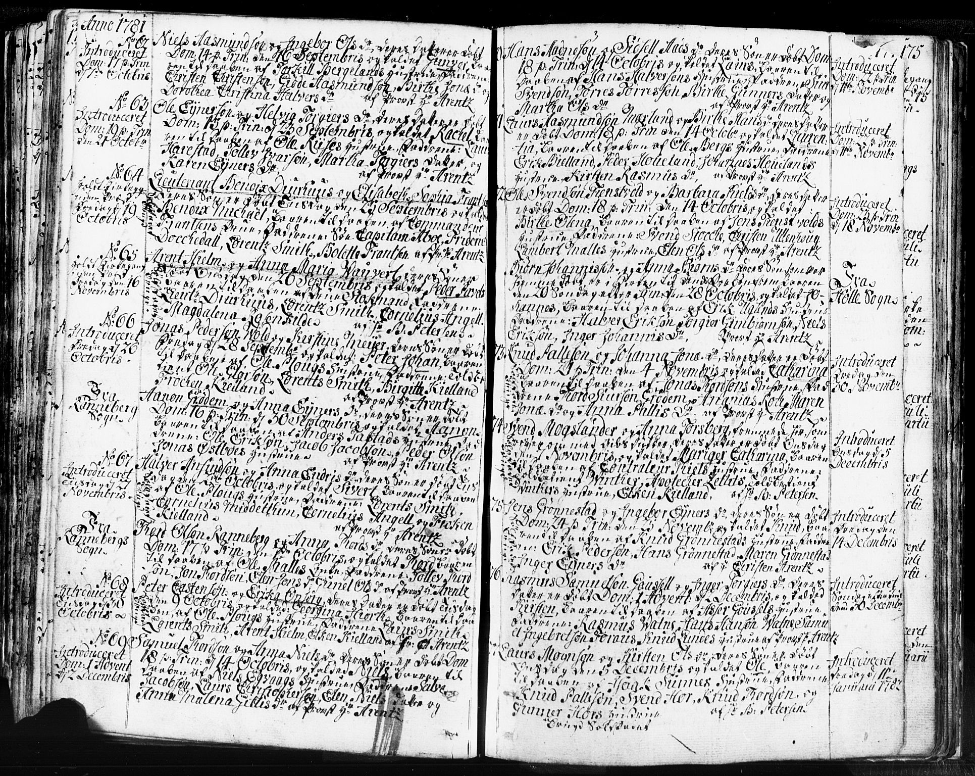 Domkirken sokneprestkontor, AV/SAST-A-101812/001/30/30BB/L0004: Klokkerbok nr. B 4, 1752-1790, s. 174