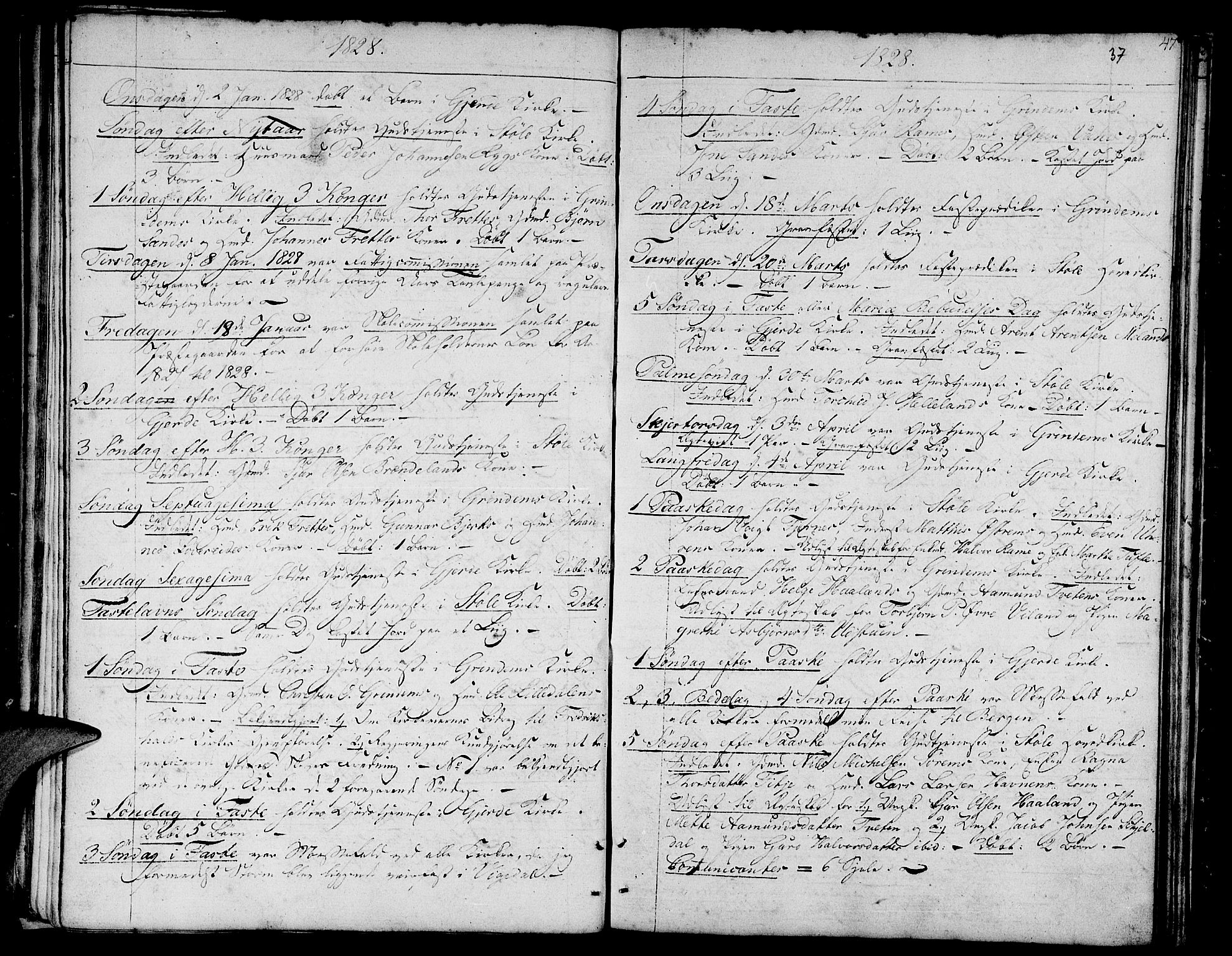 Etne sokneprestembete, SAB/A-75001/H/Haa: Ministerialbok nr. A 5, 1808-1817, s. 37
