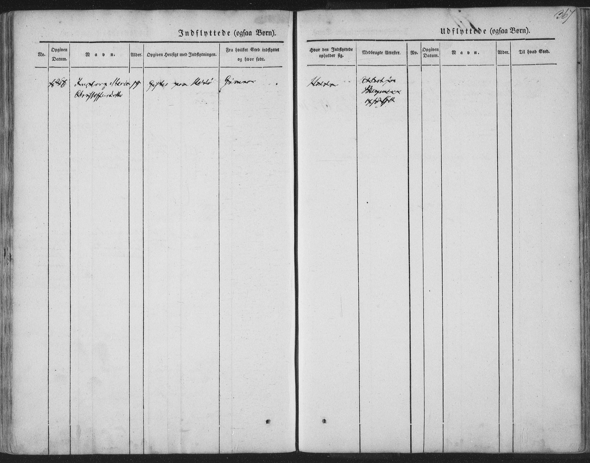 Ministerialprotokoller, klokkerbøker og fødselsregistre - Nordland, AV/SAT-A-1459/888/L1241: Ministerialbok nr. 888A07, 1849-1869, s. 367