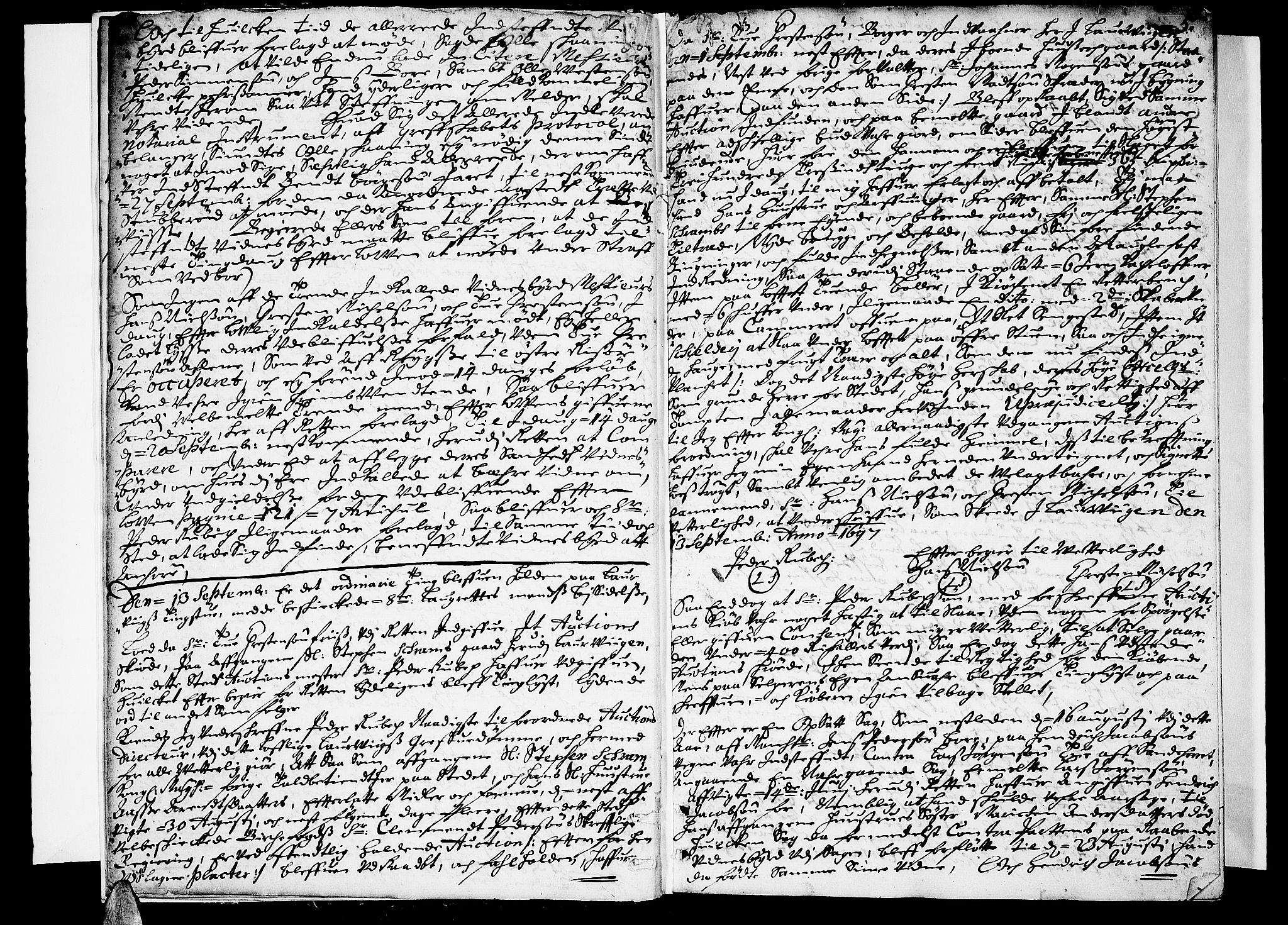 Larvik byfogd, AV/SAKO-A-218/F/Fa/L0006: Tingbok., 1697-1701, s. 5