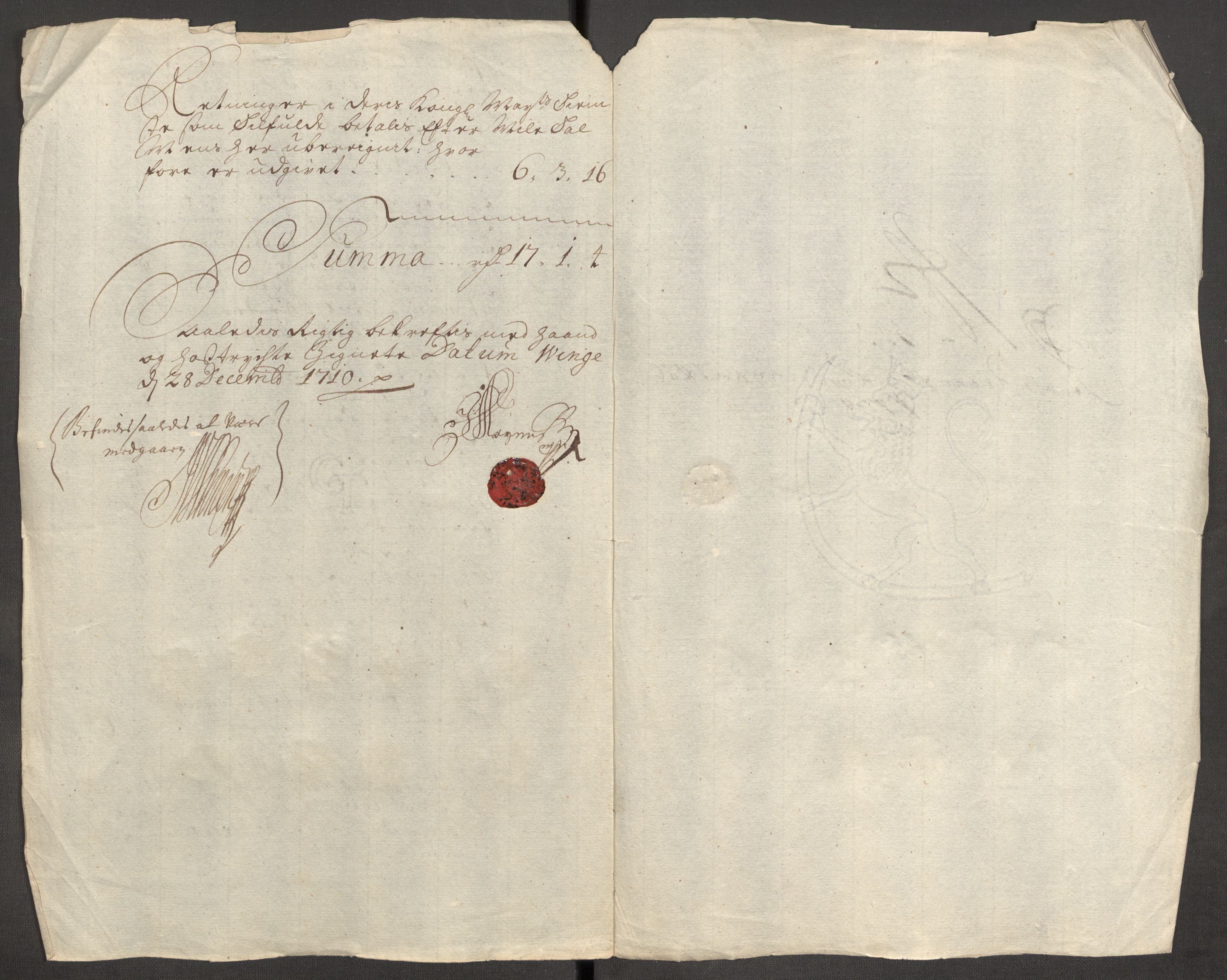 Rentekammeret inntil 1814, Reviderte regnskaper, Fogderegnskap, AV/RA-EA-4092/R62/L4200: Fogderegnskap Stjørdal og Verdal, 1710, s. 264