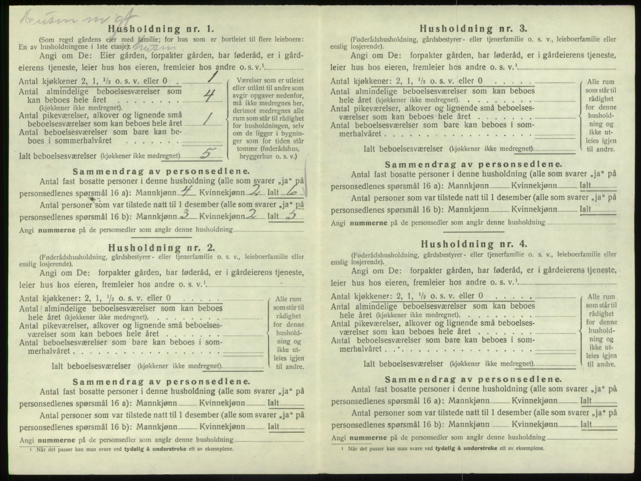 SAB, Folketelling 1920 for 1434 Vevring herred, 1920, s. 210