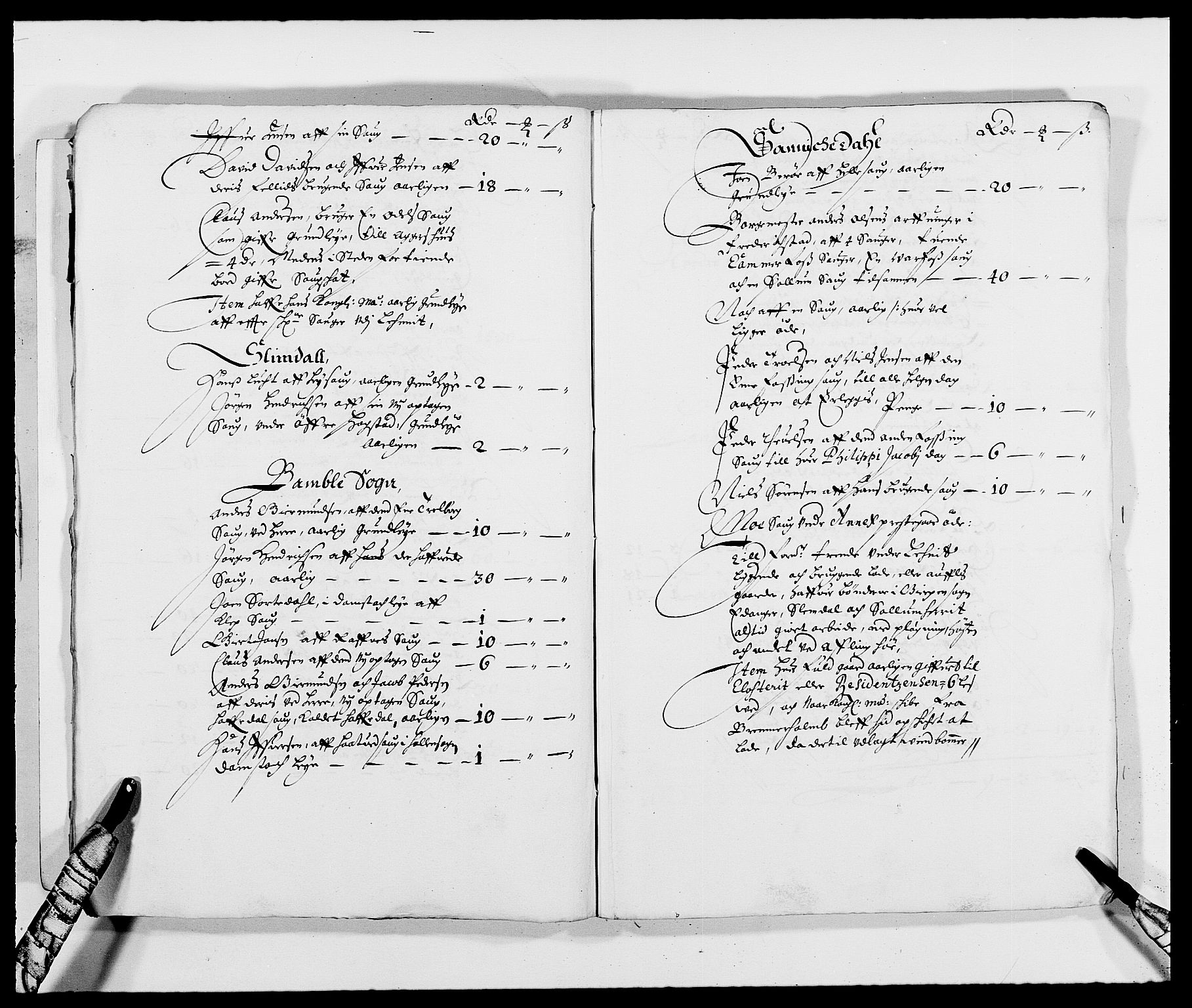 Rentekammeret inntil 1814, Reviderte regnskaper, Fogderegnskap, AV/RA-EA-4092/R34/L2038: Fogderegnskap Bamble, 1662-1669, s. 275
