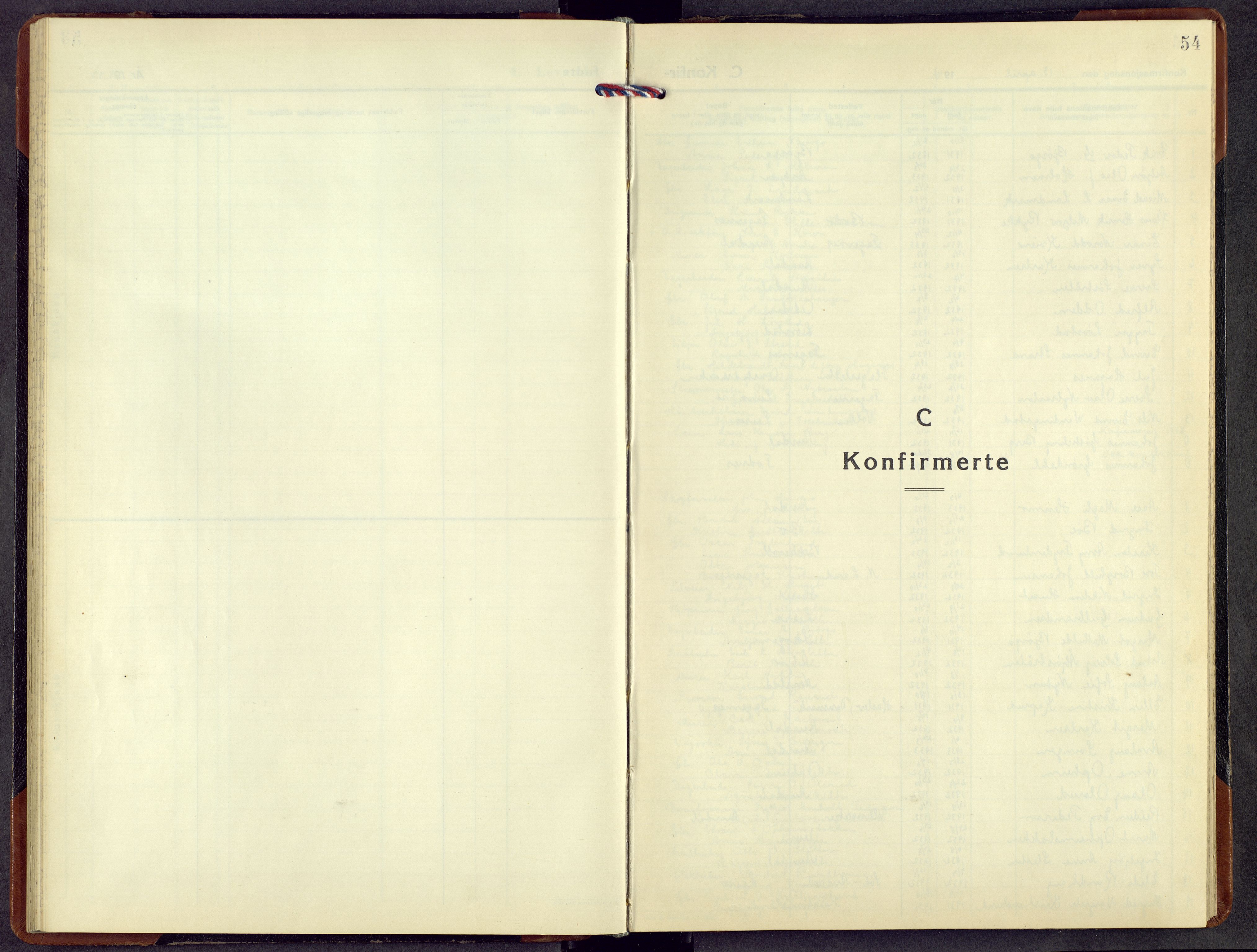 Nord-Aurdal prestekontor, AV/SAH-PREST-132/H/Ha/Hab/L0020: Klokkerbok nr. 20, 1947-1967, s. 53b-54a