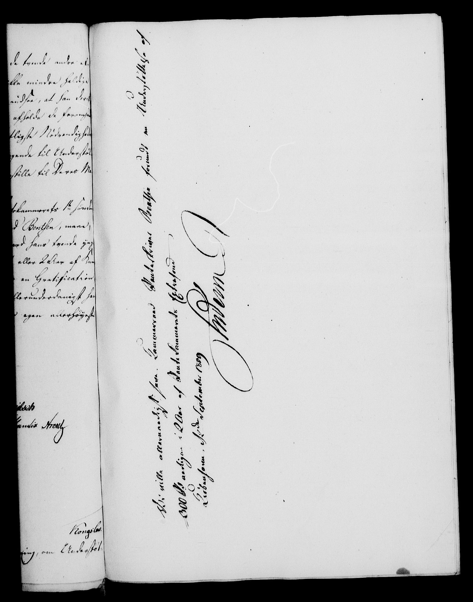 Rentekammeret, Kammerkanselliet, RA/EA-3111/G/Gf/Gfa/L0091: Norsk relasjons- og resolusjonsprotokoll (merket RK 52.91), 1809, s. 313