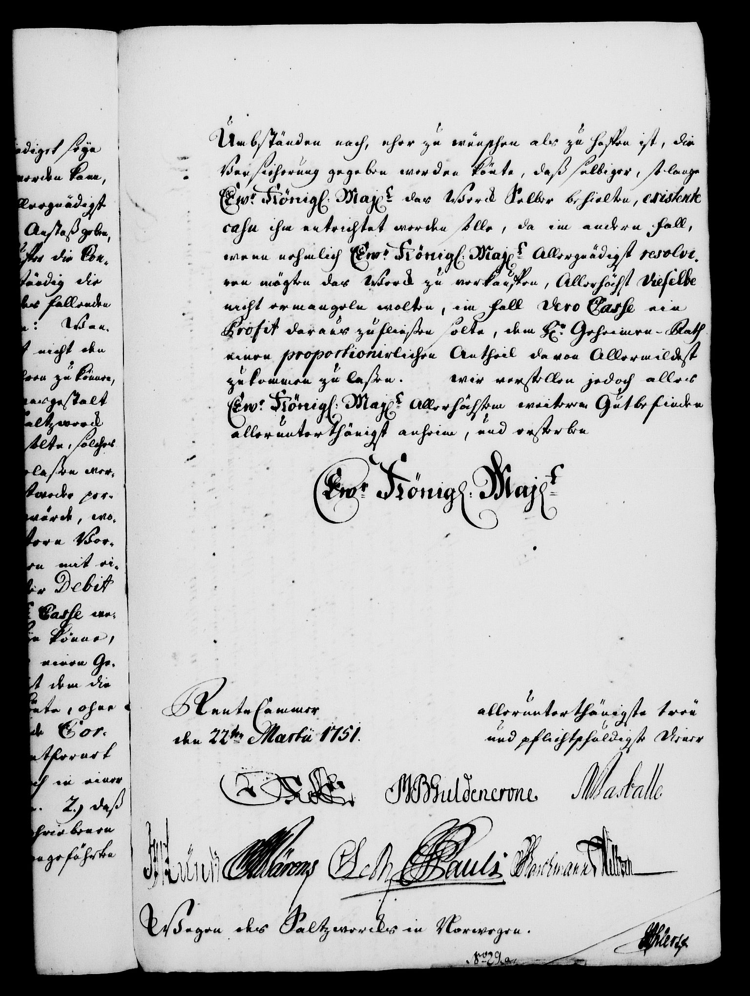 Rentekammeret, Kammerkanselliet, RA/EA-3111/G/Gf/Gfa/L0033: Norsk relasjons- og resolusjonsprotokoll (merket RK 52.33), 1751, s. 134