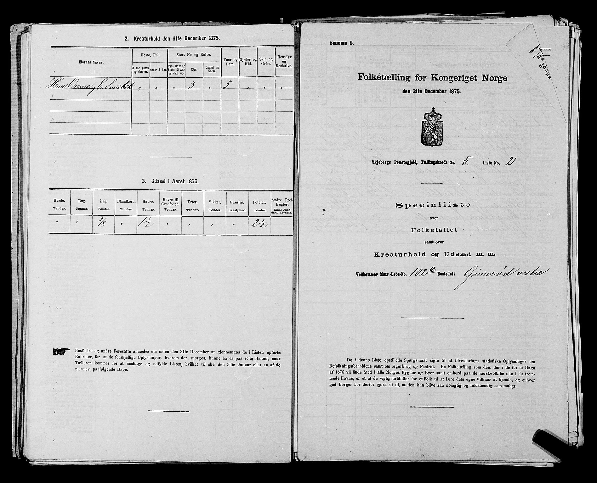 RA, Folketelling 1875 for 0115P Skjeberg prestegjeld, 1875, s. 890